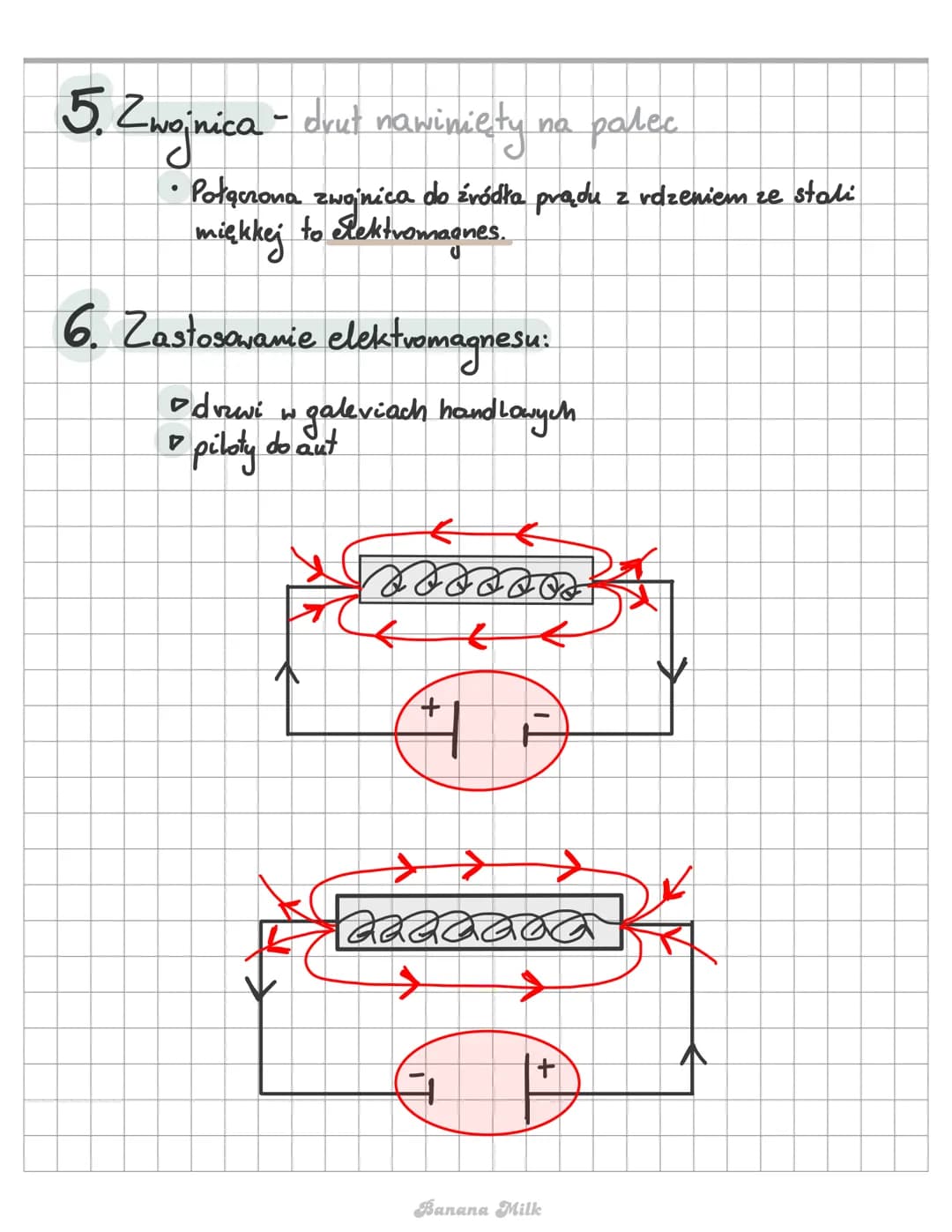 # Elektromagnetyzm

1. Pole magnetyerne: kasidy magnes jest jego
źródłem

2. Linie pola - linie zgodnie z którymi ustawia się, igła magretyc