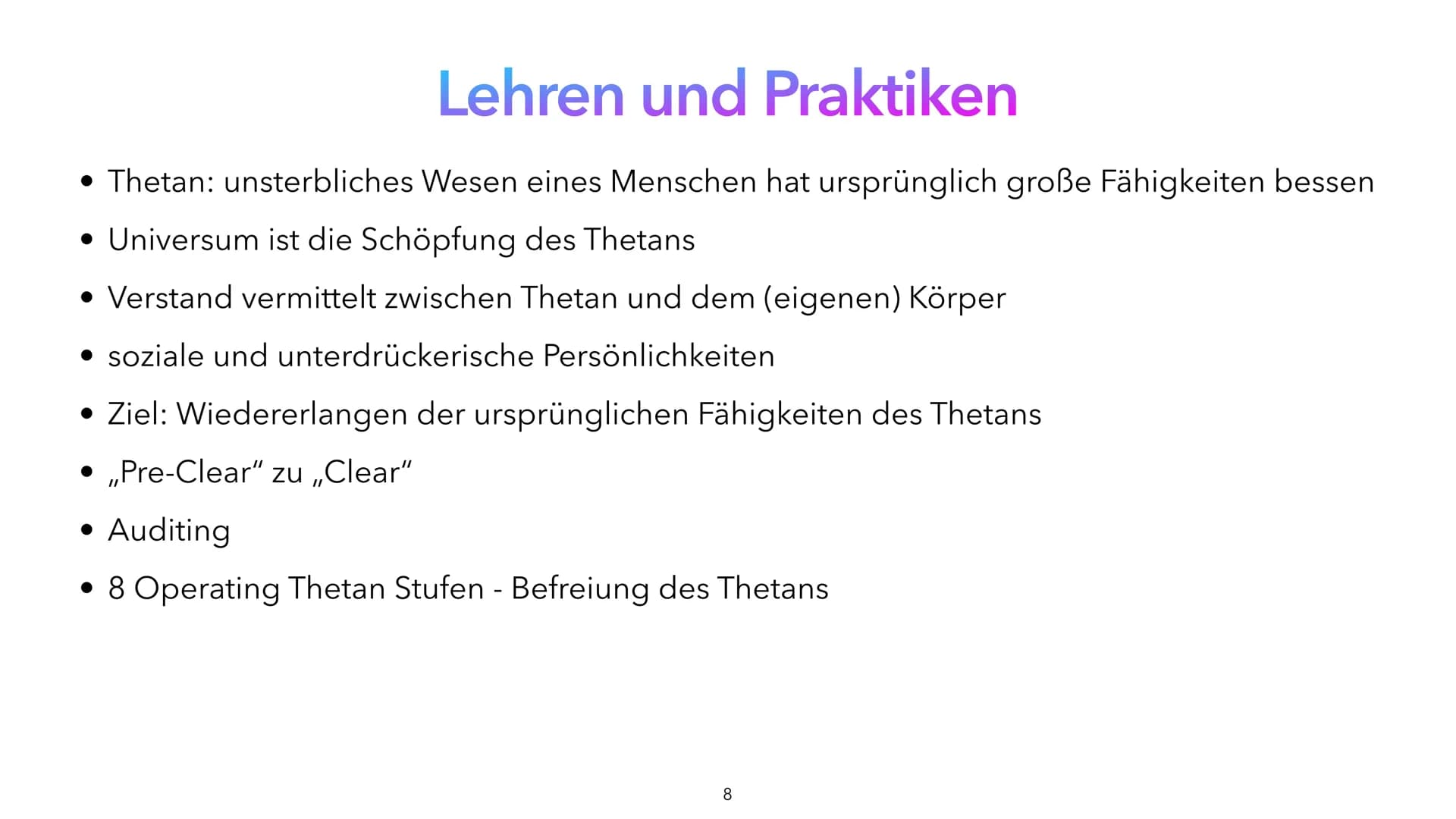 # SCIENTOLOGY

Was steckt hinter der Fassade?

von Franzi, Maurice und David

1 # Inhaltsverzeichnis
Gliederung der Themen

*   Was ist Scie