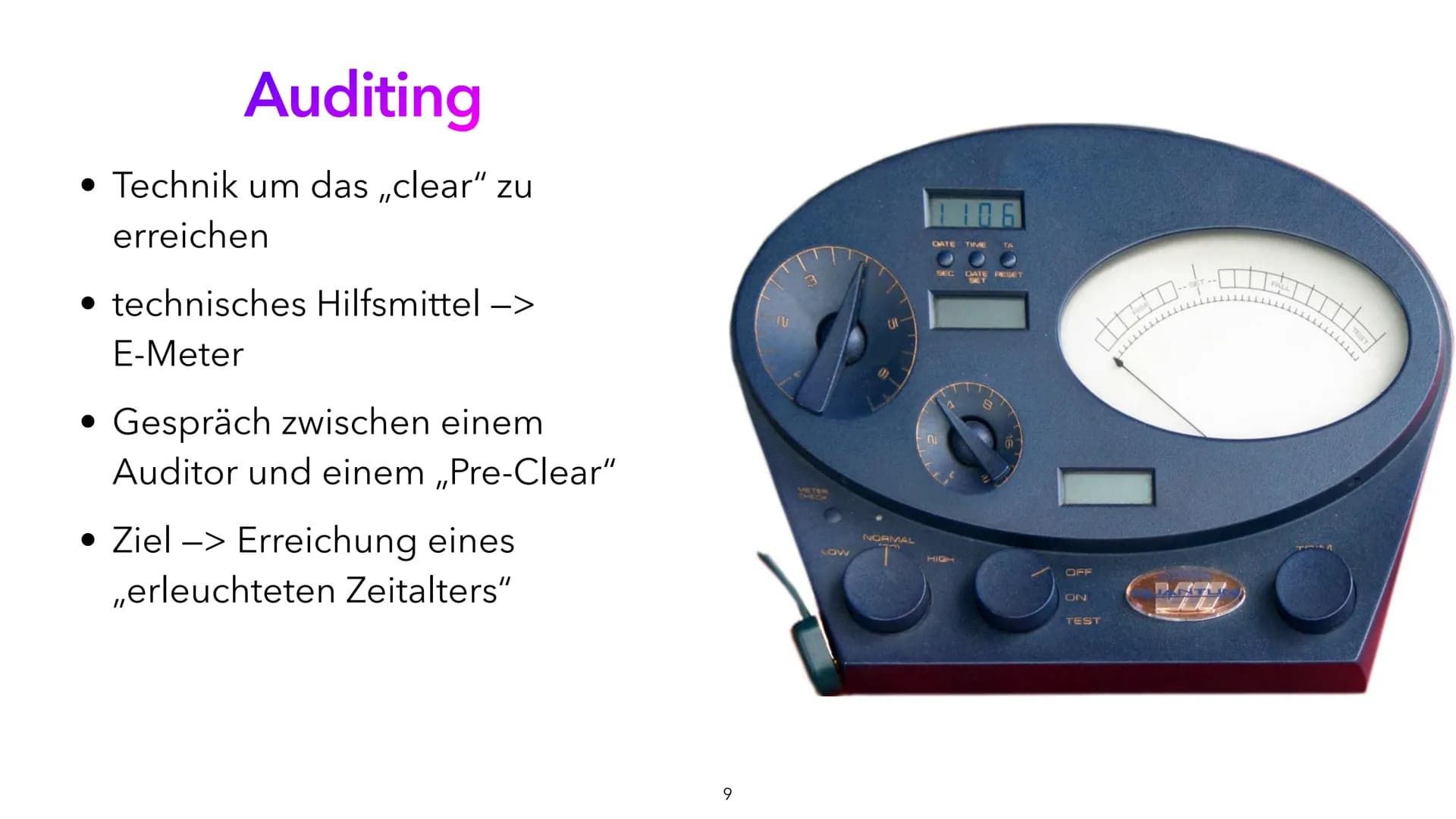 # SCIENTOLOGY

Was steckt hinter der Fassade?

von Franzi, Maurice und David

1 # Inhaltsverzeichnis
Gliederung der Themen

*   Was ist Scie