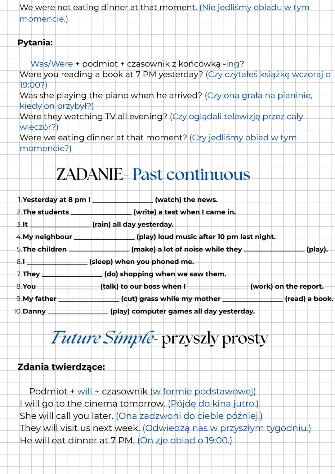 # Czasy- Język

angielski

Teraźniejsze

Powtórka-E8

Present simple-teraźniejszy prosty

Zdania twierdzące:

Podmiot + czasownik w podstawo