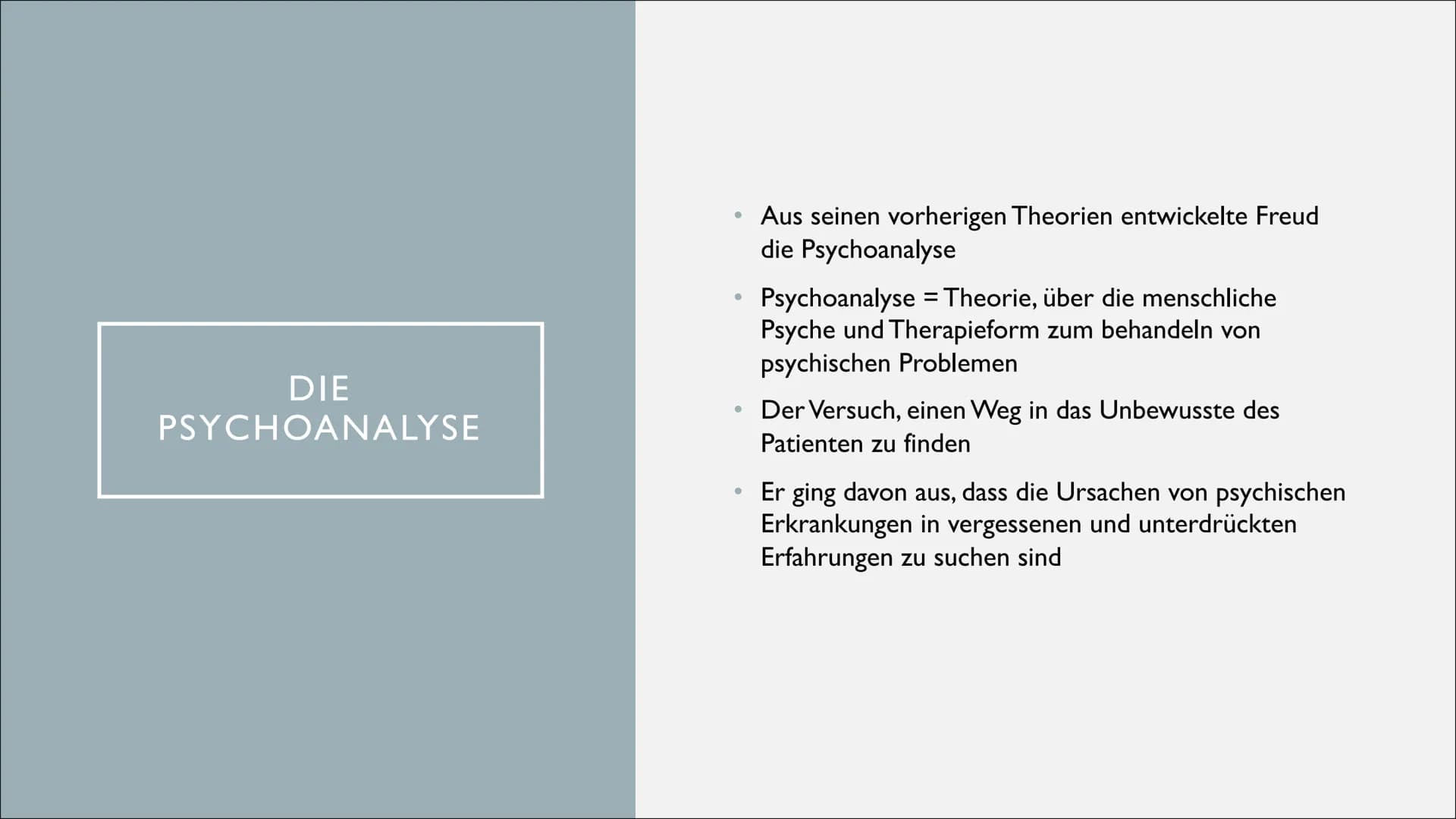 # SIGMUND FREUD

Eine Präsentation von Luzie und Leonie T. GLIEDERUNG

1) Kurzbiografie
a) Wer war Sigmund Freud?
b) Kindheit und Ausbildung