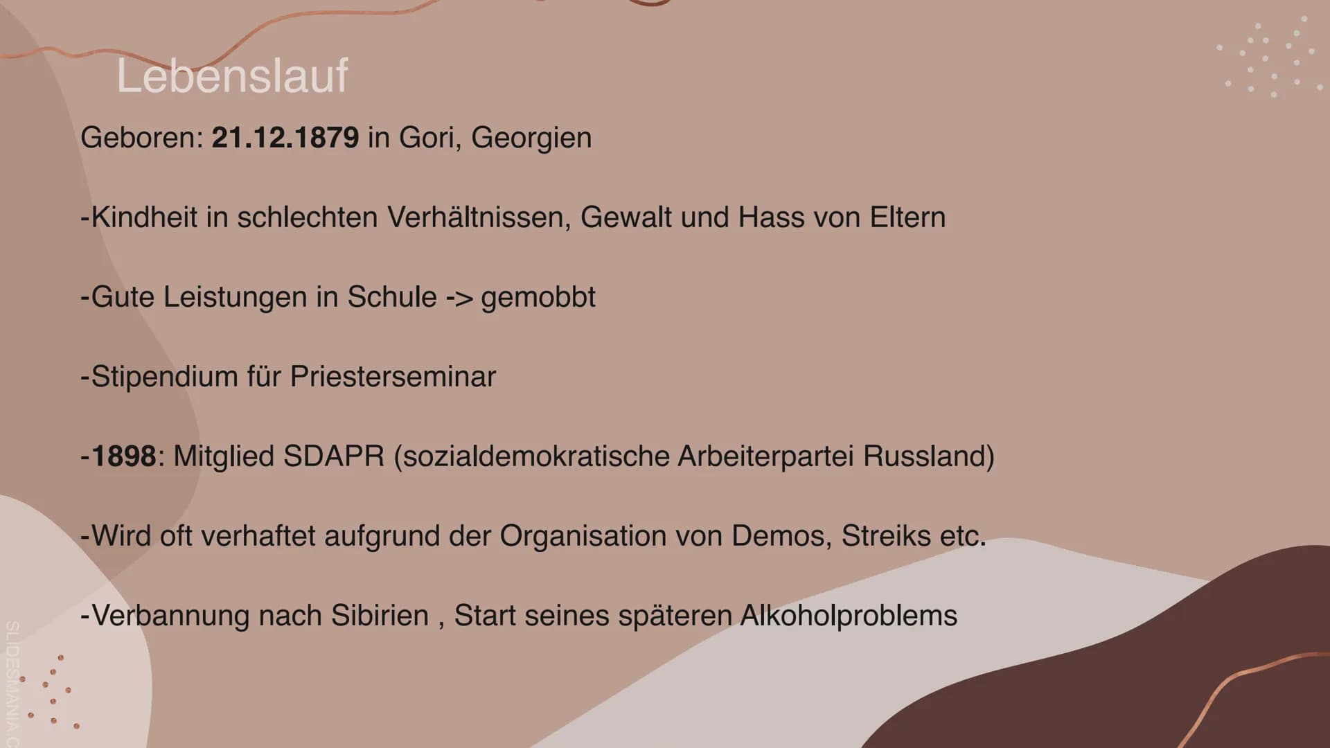 „Schluss mit der
Gleichmacherei. Wer mehr
arbeitet, soll auch besser leben.“

66

SLIDESMANIA.C # Russland unter Stalin
und die Sowjetunion 