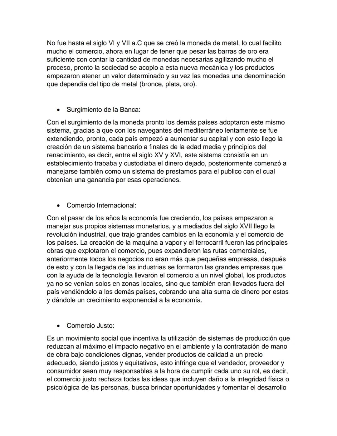 # Comercio

¿Qué es?

Es el intercambio de bienes y servicio entre productor y consumidor a cambio de
bienes y servicio de igual valor o de 