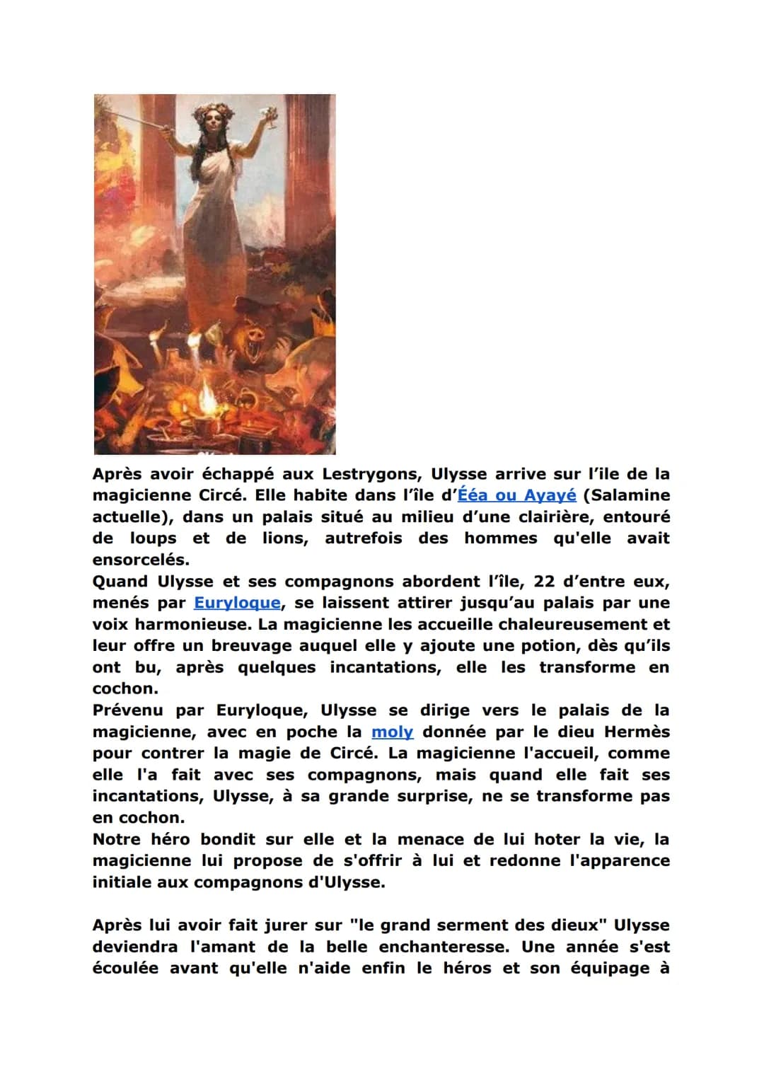 # Odyssée, les voyages d'Ulysse

Qui est Ulysse ?

Ulysse est le personnage principal de livre de l'Odyssée écrit par
Homère qui relate les 