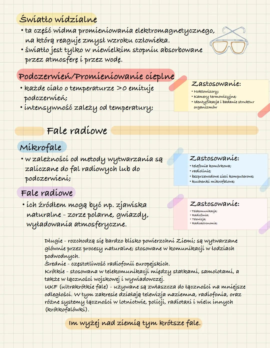 # Fale elektromagnetyczne

Fala elektromagnetyczna to rozchodzące się, ze stałą
prędkością, zaburzenie pola elektromagnetycznego.

Pole elek