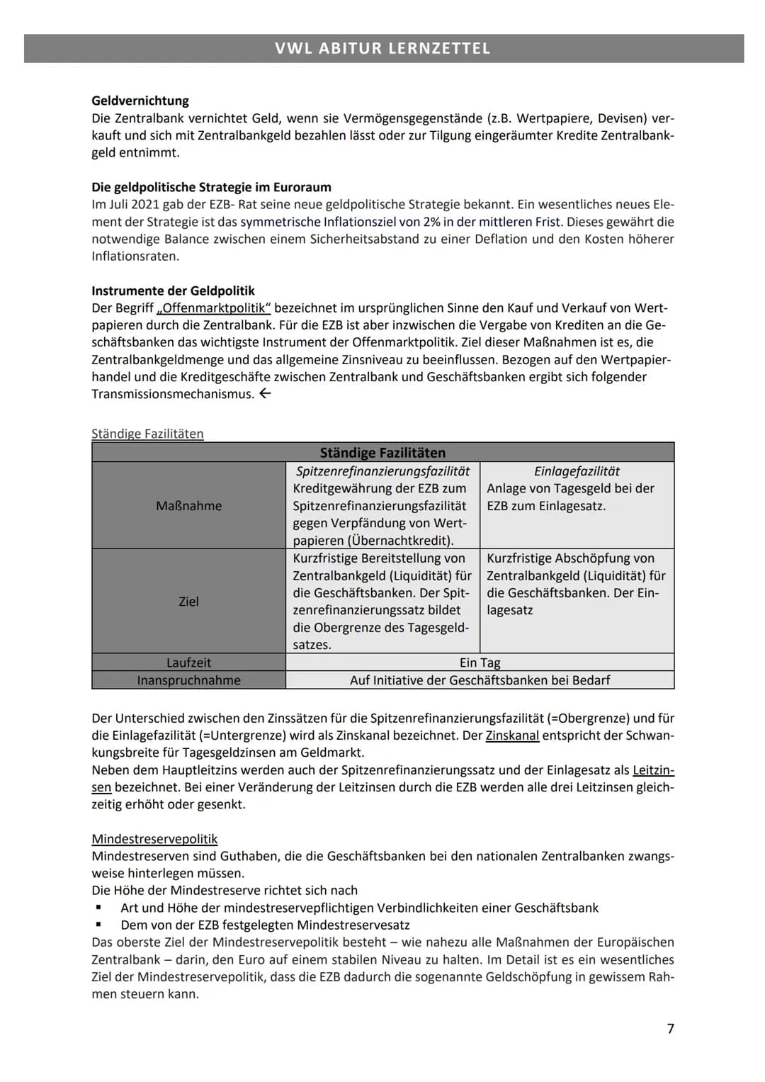 # VWL ABITUR LERNZETTEL

Lerngebiet 4: Grundlagen der Wirtschaftspolitik

Konjunkturbegriff

Die in gewisser Regelmäßigkeit auftretenden meh