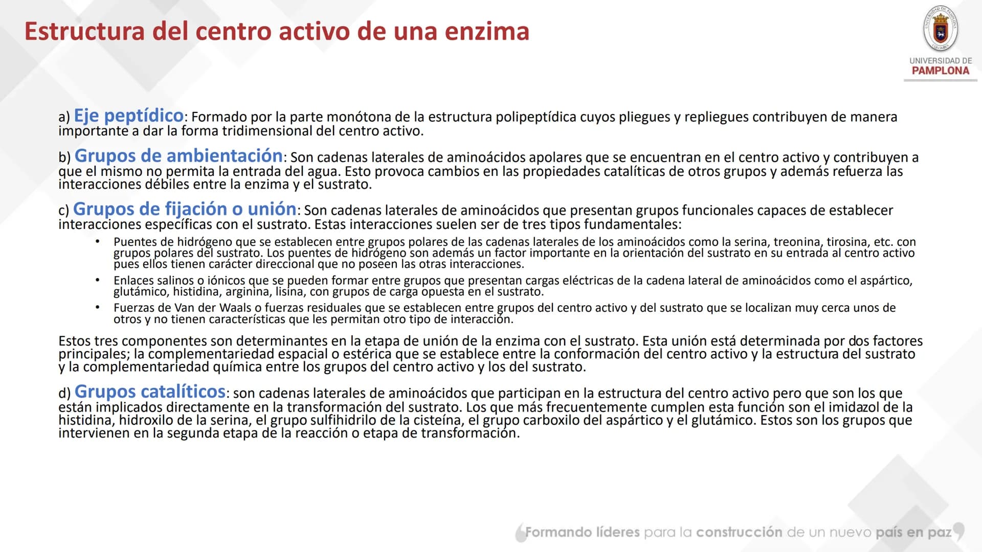 # Bioquímica Clínicaon

ENZIMOLOGÍA. Propiedades y nomenclatura, clases
de enzimas, principios generales de cinética, química
y enzimática, 