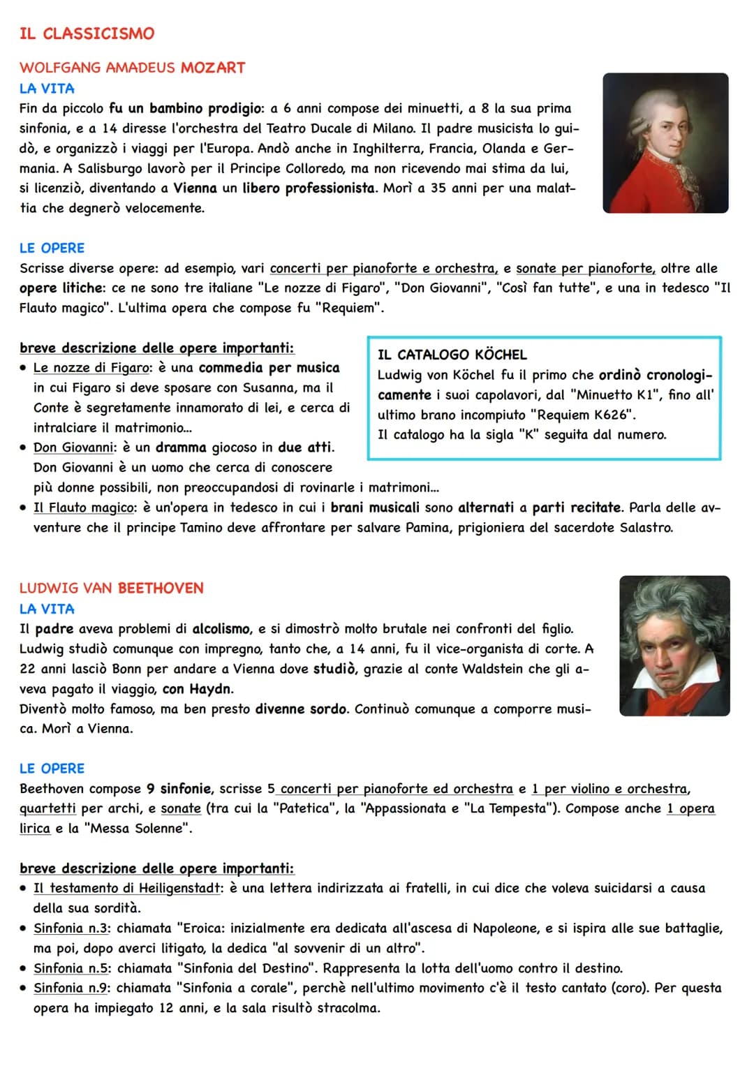 # IL CLASSICISMO

Il classicismo è quel periodo che va da metà Settecento ai primi dell'Ottocento. Le composizioni sono proporzio-
nate, sem