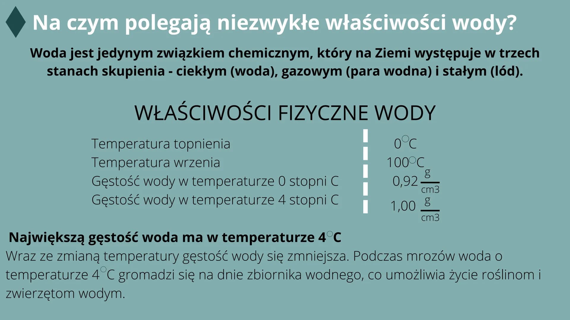 # 28

Woda - właściwości i rola w
przyrodzie

MAŁGOSIA CZECH VIIB # Obecność wody w przyrodzie

Woda jest jedną z bardziej rozpowszechnionyc