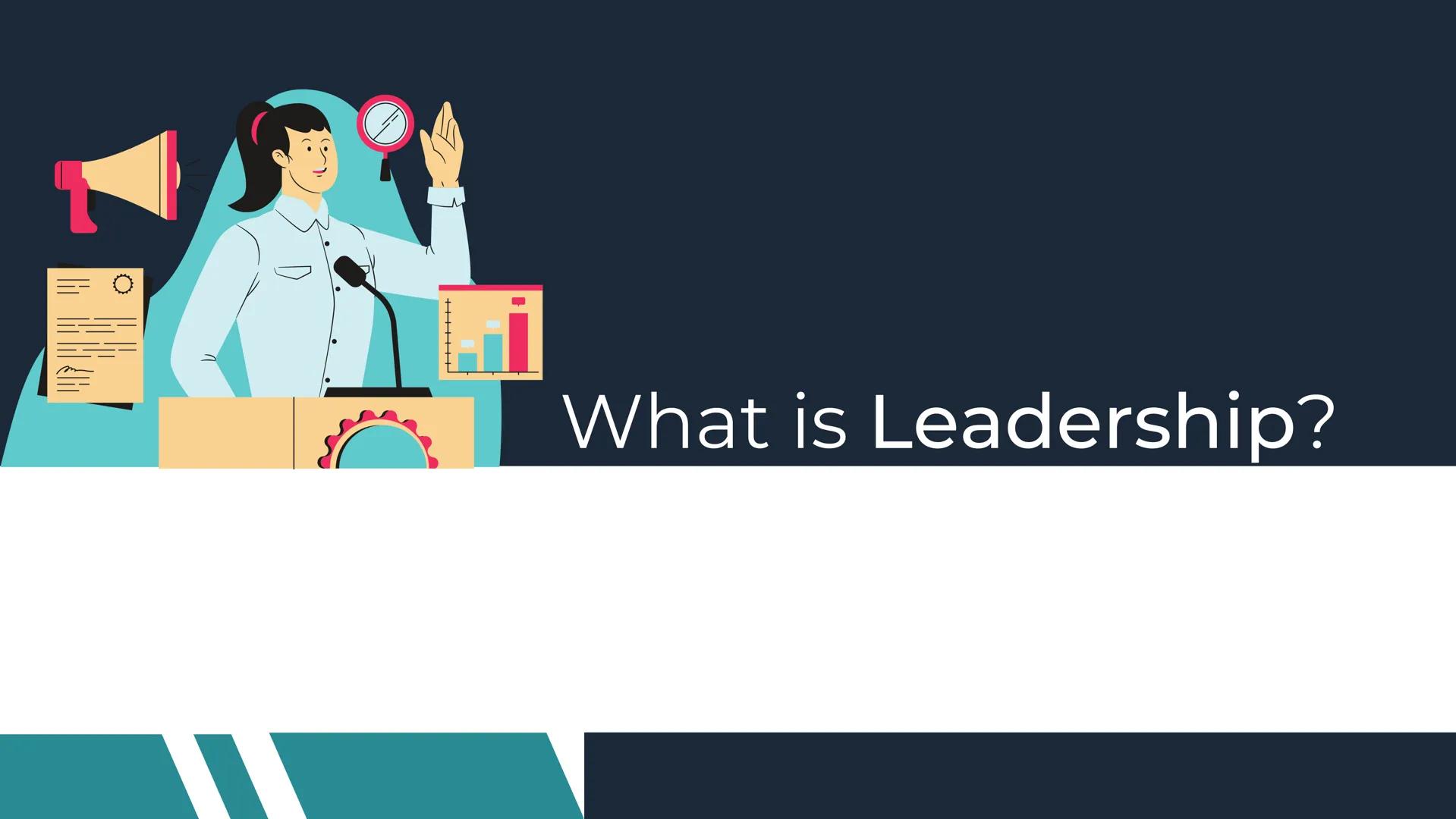 # LEADERSHIP &

# MOTIVATIONAL

# THEORIES

A BRIEF PRESENTATION

BUSINESS PRESENTATION What is Leadership? # What is Leadership?

The art o
