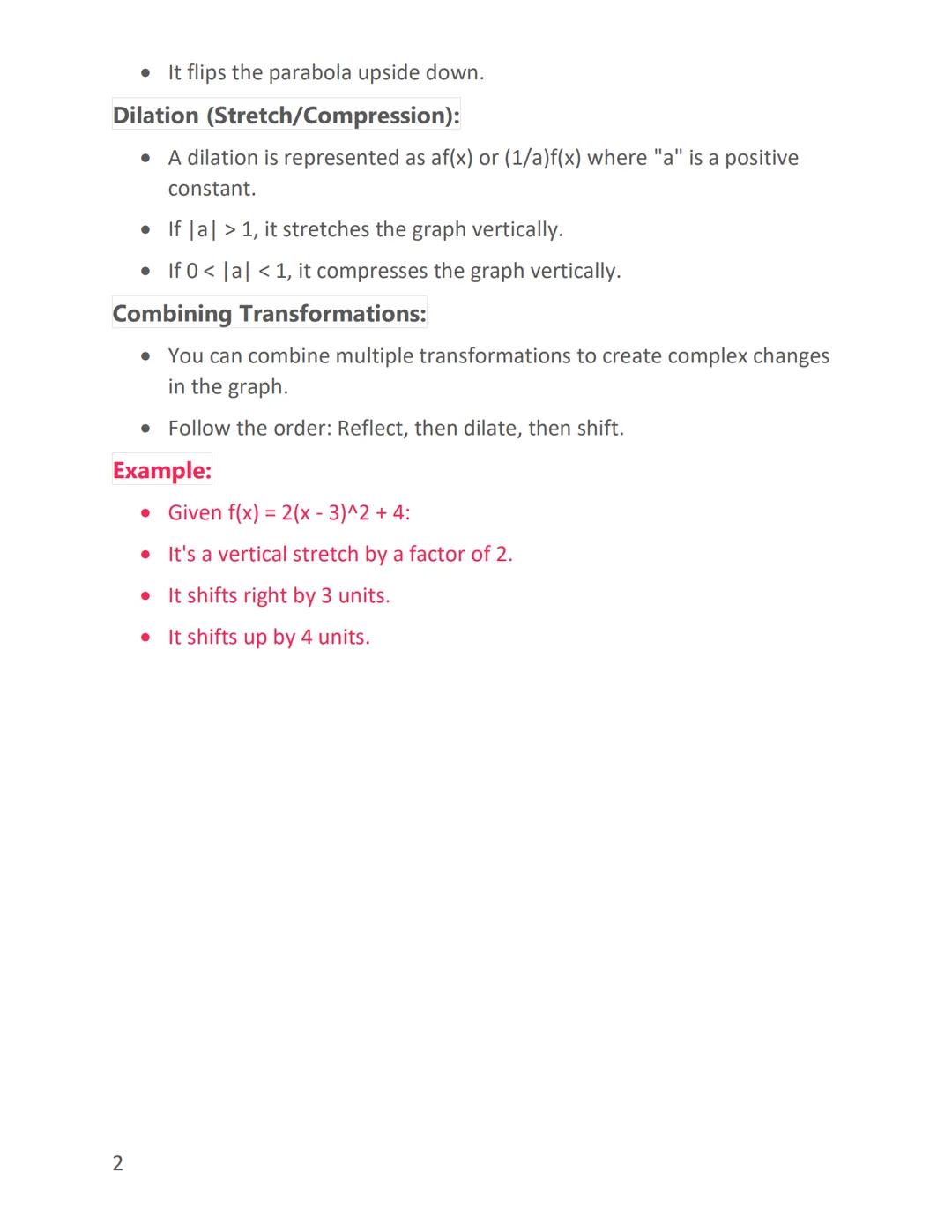 # Transforming Quadratic Functions: Intro to Parabola
# Transformations

Algebra 1

## Basic Quadratic Function:

- A basic quadratic functi