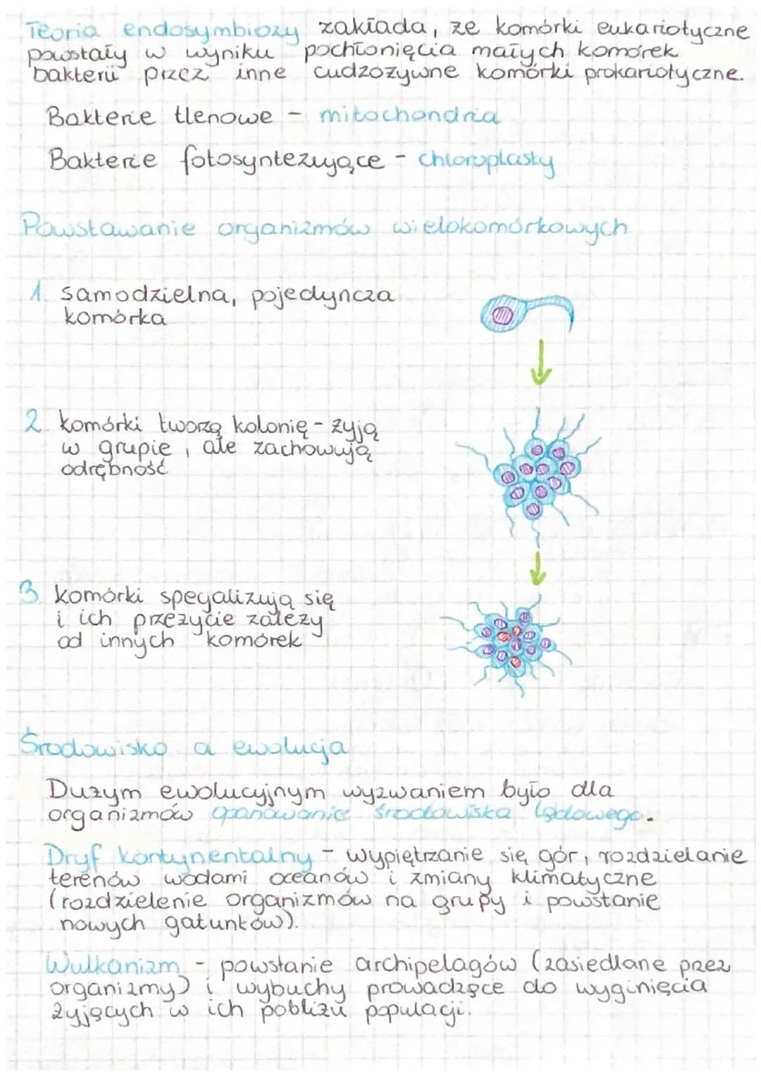 # HISTORIA ZYCIA NA ZIEMI

Biogeneza - procesy ewolucyjne, które doprowadziły do
powstania zycia na Ziemi.

## Etapy biogenezy

2wiązki orga