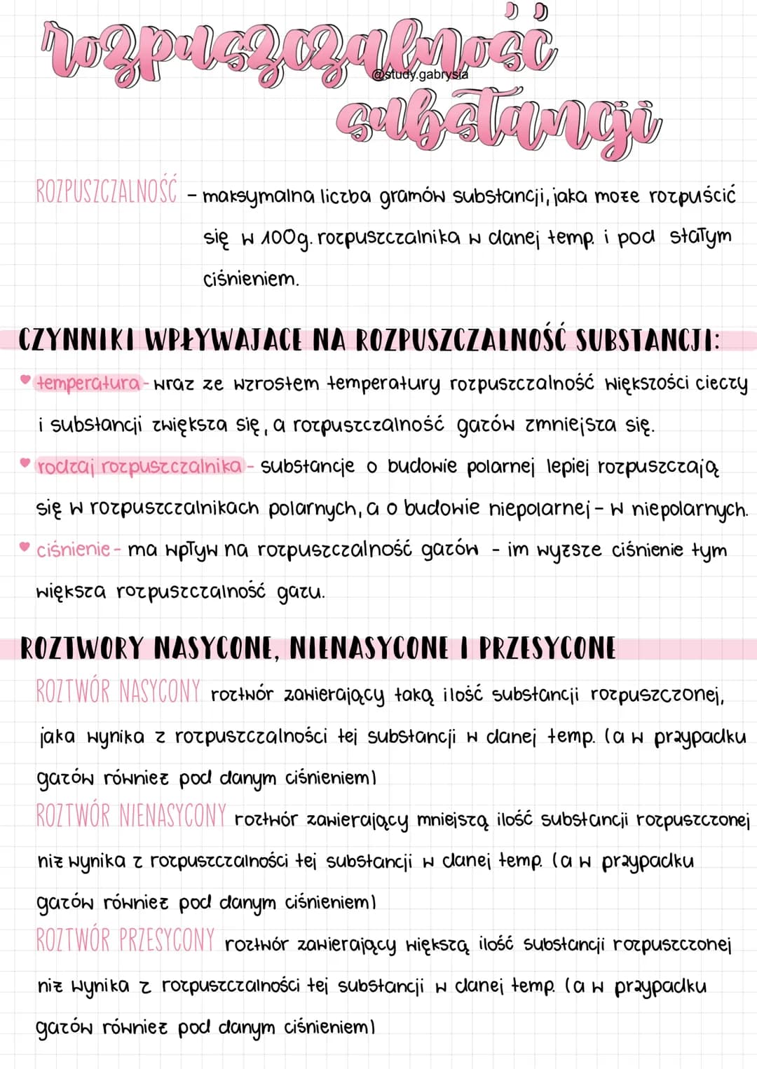 ro g price c 2
@study.gabrysia
cubatangi

ROZPUSZCZALNOŚĆ - maksymalna liczba gramów substancji, jaka moze rozpuścić
się w 100g. rozpuszczal