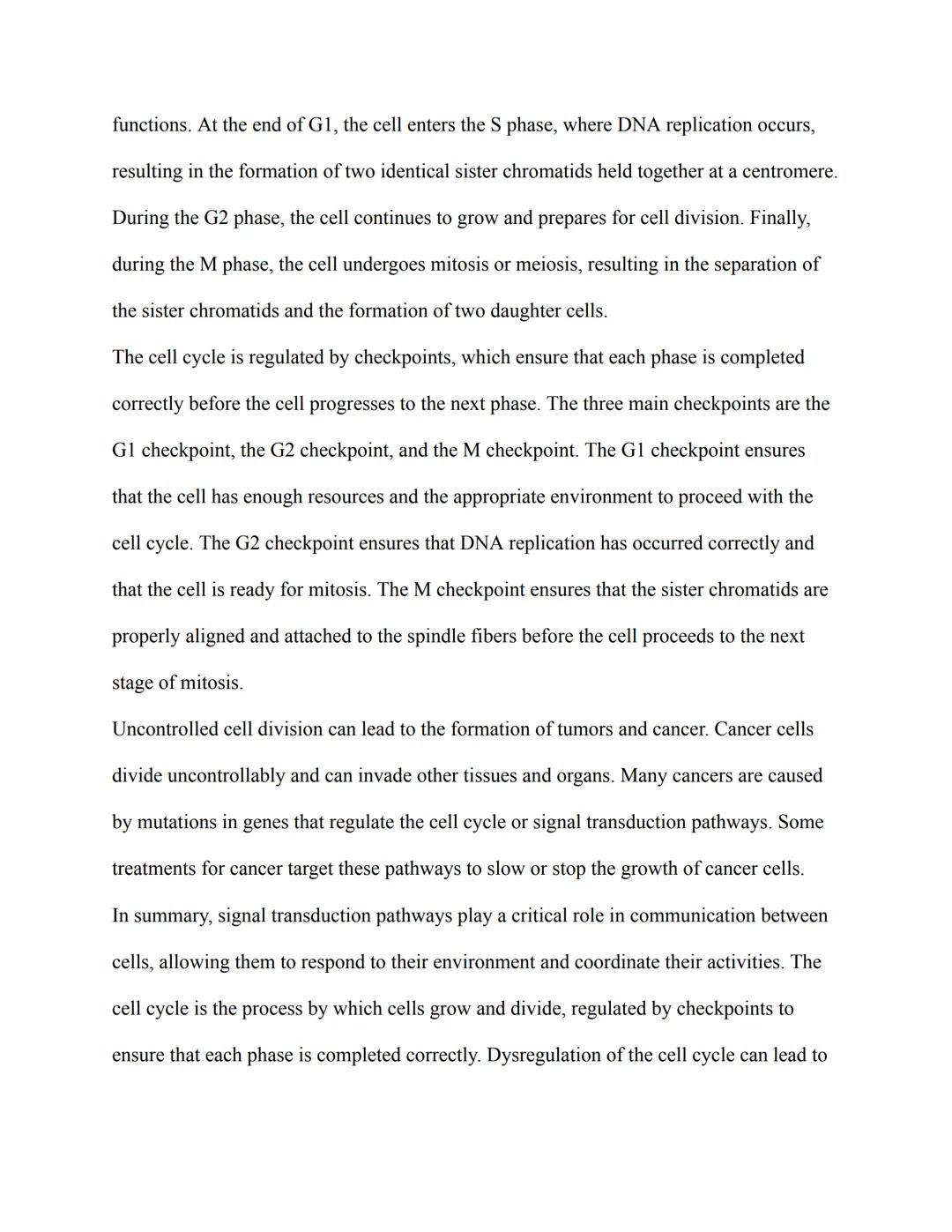 AP Biology Study Guide

V. Cell Communication and Cell Cycle

A. Signal Transduction Pathways

Reception:

1. Signal reception is the first 