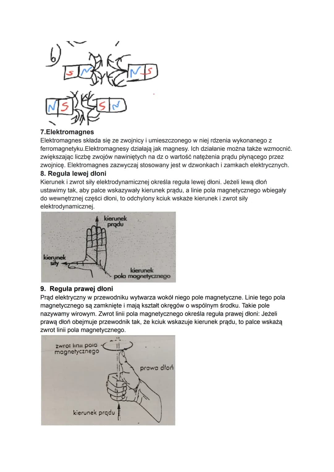 # Fizyka

1.Bieguny magnetyczne i geograficzne Ziemi

biegun południowy
geograficzny

N

os mag
os geo

biegón połnocny
geograficzny

biegun