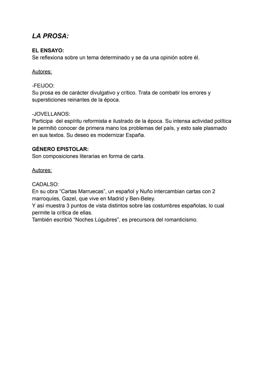 # EXAMEN DE LENGUA LITERATURA

## LA LITERATURA DEL SIGLO XVIII:

### CARACTERÍSTICAS:

-La literatura debe ser útil para modificar la socie