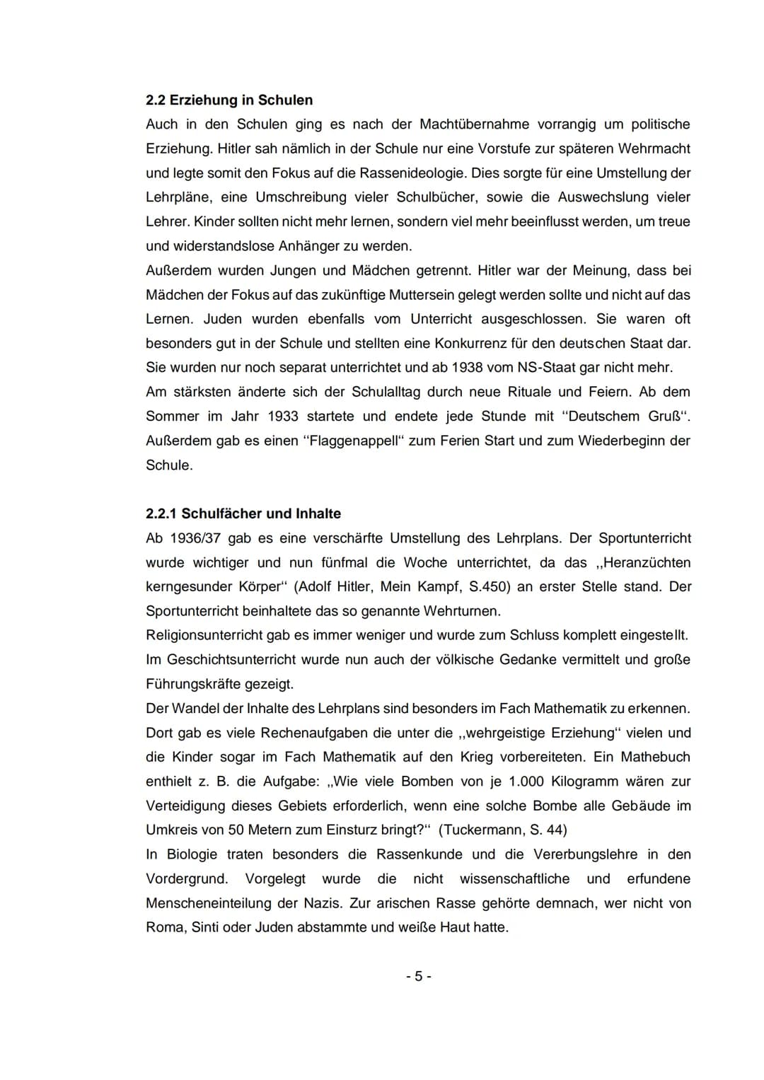 Facharbeit

Die Erziehungsgrundsätze der
Nationalsozialisten und ihre Verwirklichung

Welche Folgen hat dies auf die Persönlichkeitsentwickl