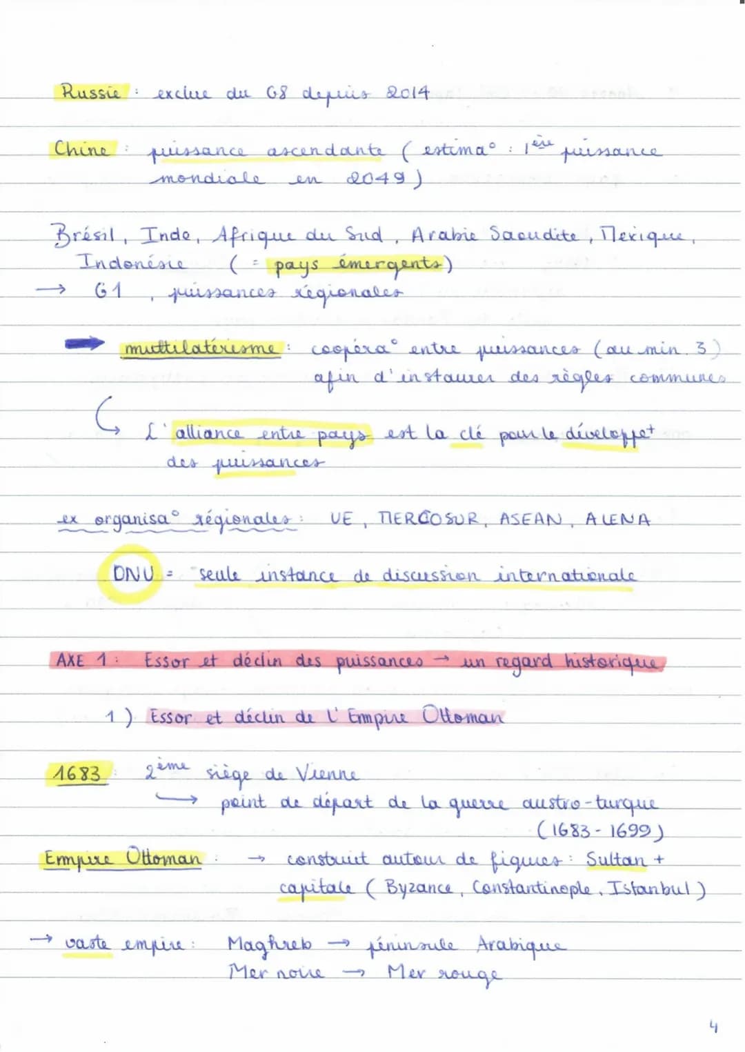 
<h2>Introduction: Dynamiques des puissances internationales</h2>
<p>Les caractéristiques de la puissance à l'échelle internationale</p>
<ol