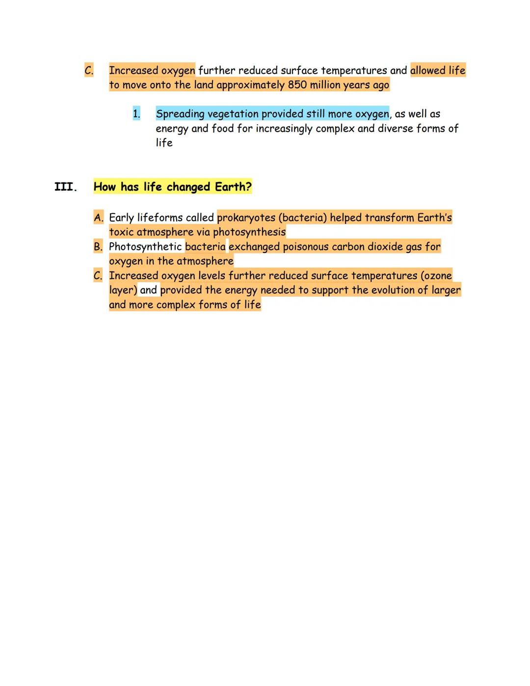 # History of Earth

I. How was the Earth formed?

A. Earth's rocky core, the geosphere formed first, approximately 4.5 billion
years ago

1.