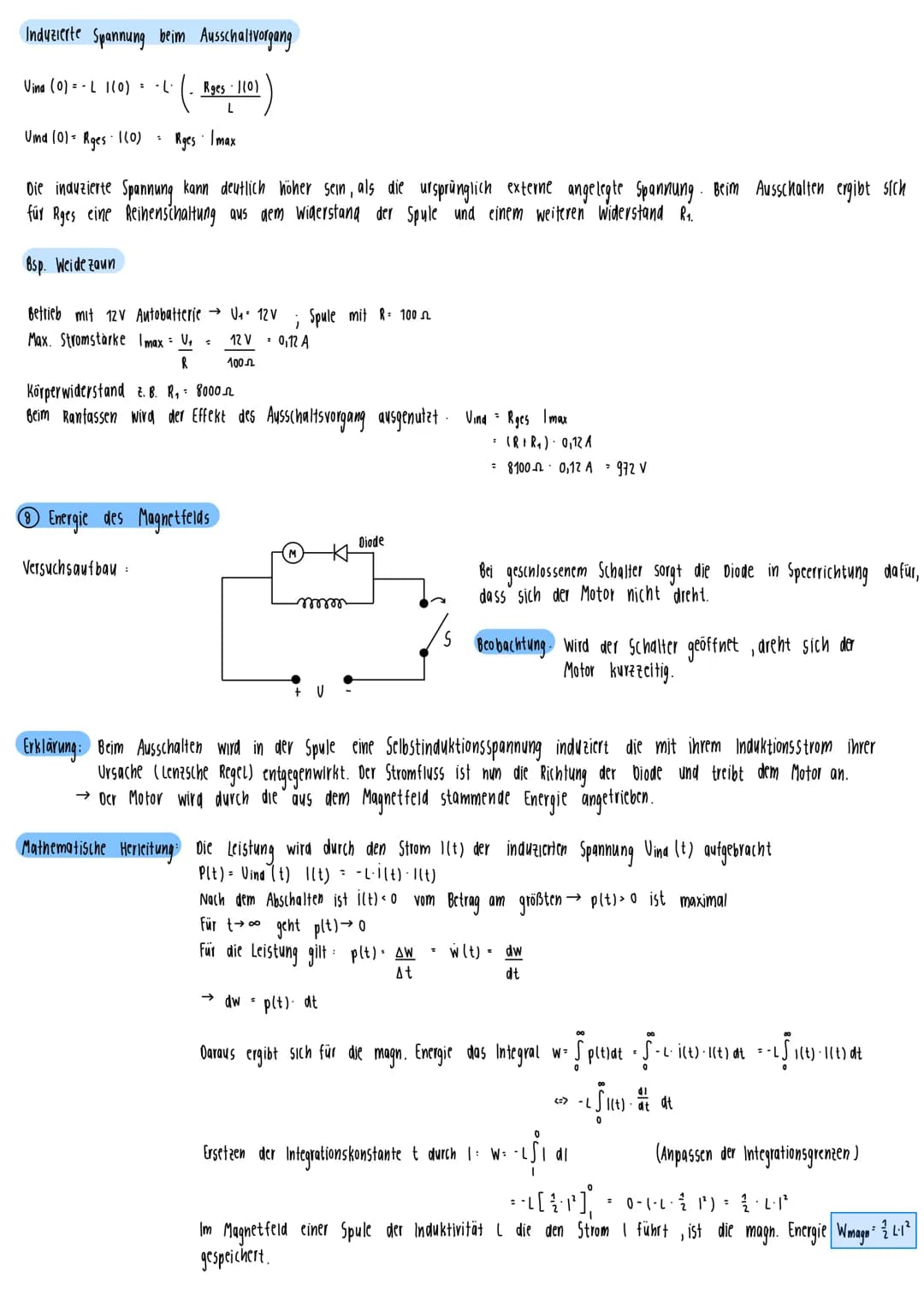 # Physik-Klausur Nr. 3

① Induktionsgesetz

官

Beispielexperiment

Ein Leiter wird mit der Geschwindigkeit vs senkrecht zu einem Magnetfeld 
