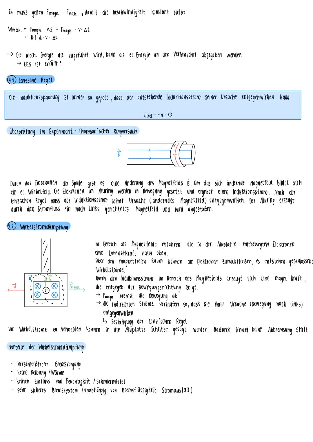 # Physik-Klausur Nr. 3

① Induktionsgesetz

官

Beispielexperiment

Ein Leiter wird mit der Geschwindigkeit vs senkrecht zu einem Magnetfeld 