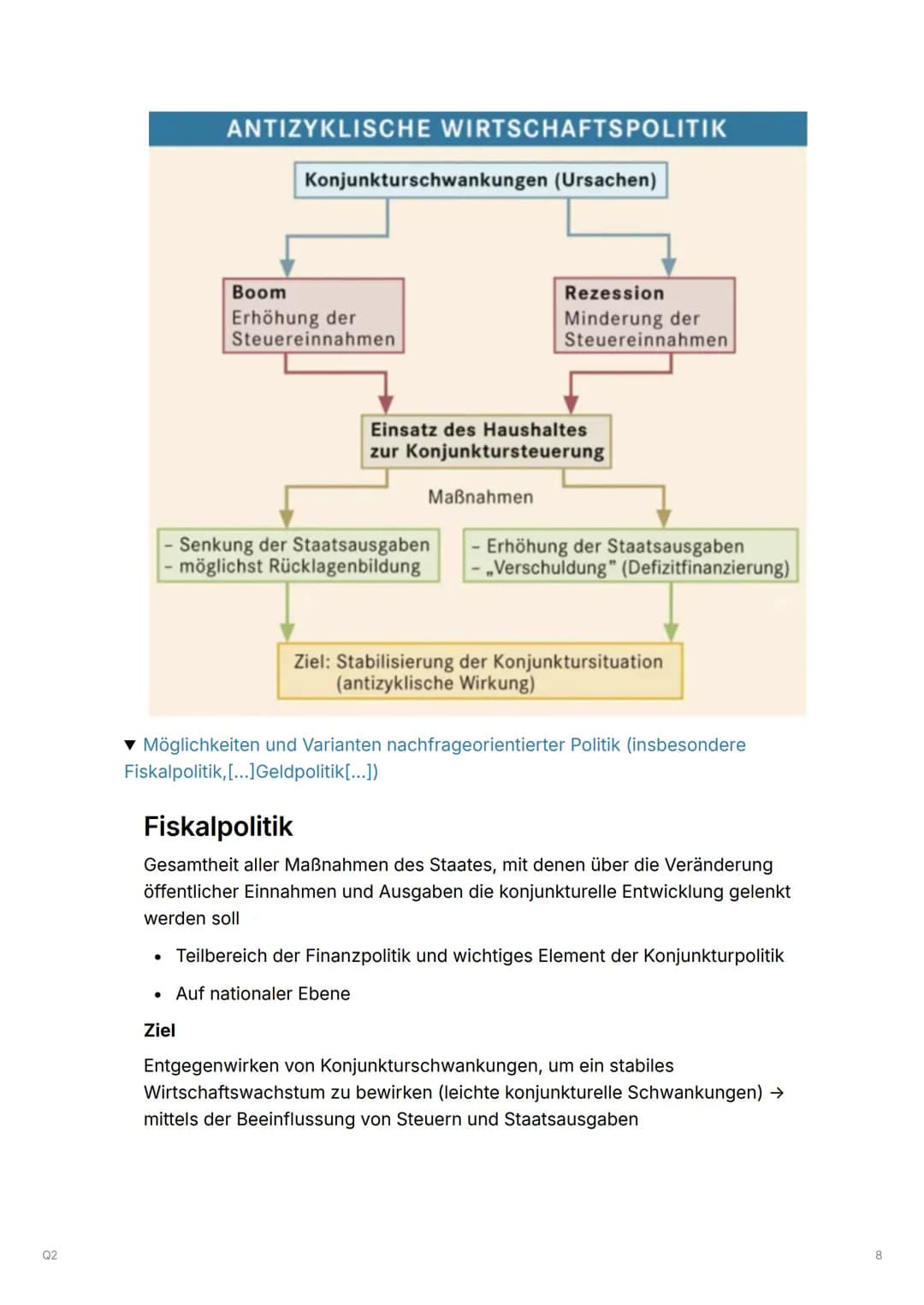 Q2

Q2.1 Konjunkturanalyse und Konjunkturpolitik-Herausforderungen
prozessorientierter Wirtschaftspolitik

▼ Beobachtung, Analyse und Progno
