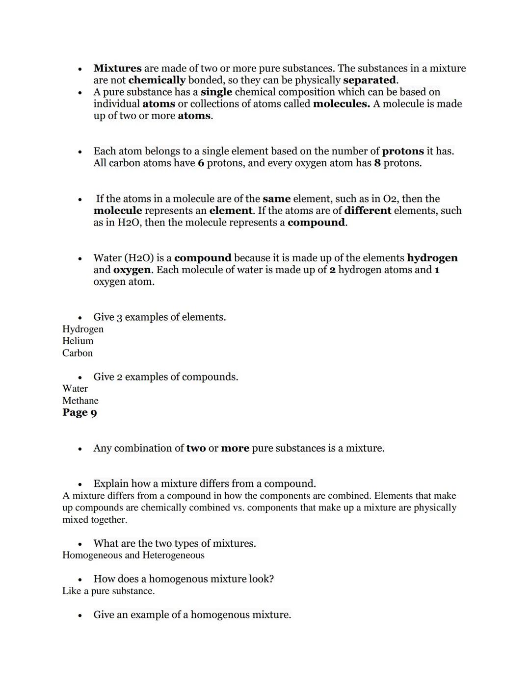 # Unit 2 Lesson 2 Notes - Physical and Chemical Changes
Complete the notes as you work through the lesson on physical and chemical
changes. 