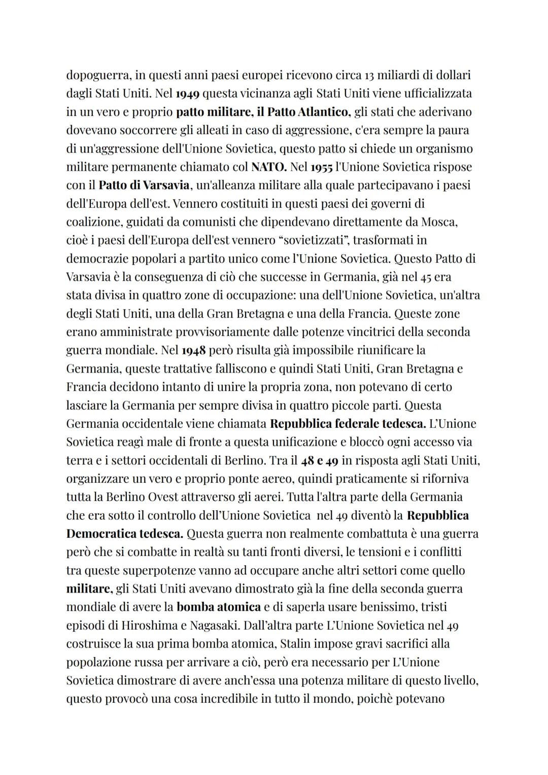 # LA GUERRA FREDDA

Con il termine guerra fredda si intende un conflitto che in realtà non è stato
combattuto, tra Stati Uniti e Unione Sovi