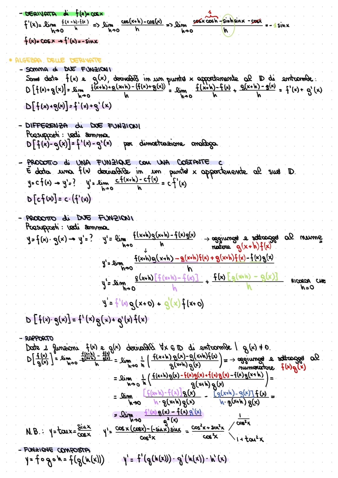 # DERIVATA

I matematici che hanno contribuito a definire il concetto di derivata sono Newton e Leibniz.
Newton, più da fisico, l'ha dedotta