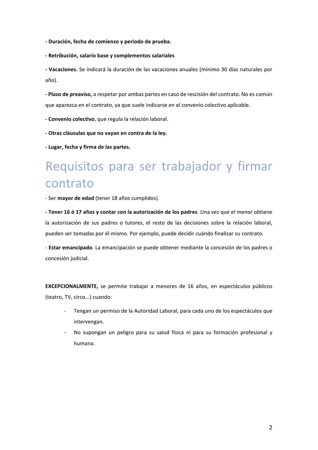 # FOL2: EL CONTRATO DE TRABAJO

## Definición

El contrato de trabajo se define como un acuerdo entre empresario y trabajador, donde
trabaja