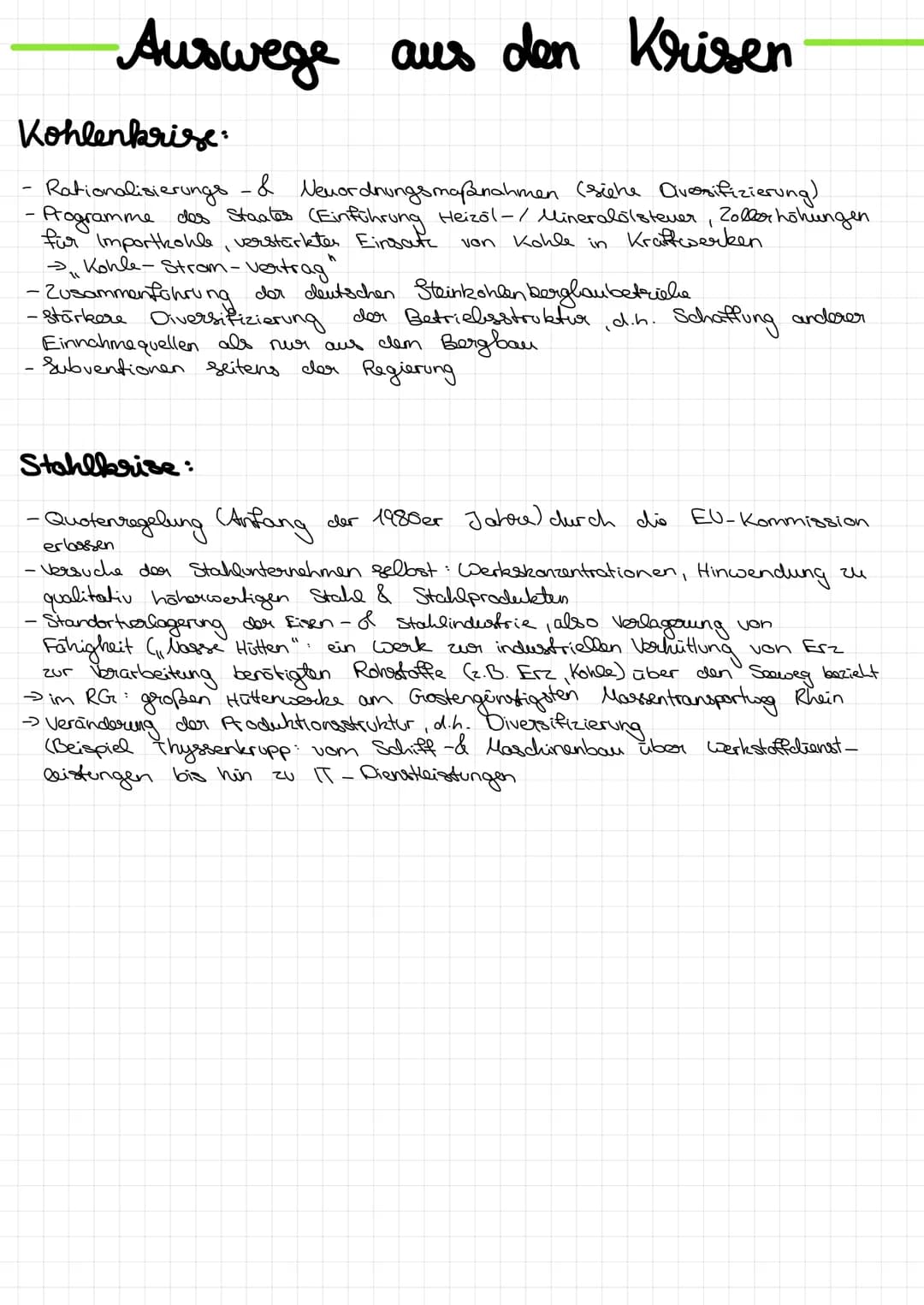 # Wandel des Ruhrgebiets

1. Industrialisierung (rozess innerhallb eines staates, bei dem sich ein
Agrarstaat zu einem Industriestaat entwic