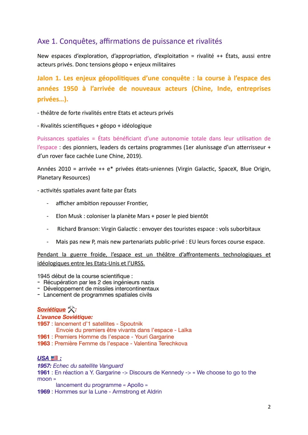 # THÈME 1 - De nouveaux espaces de conquête

Introduction - Océan et espace: quelles spécificités ?

Écoumène = ens des milieux habités par 