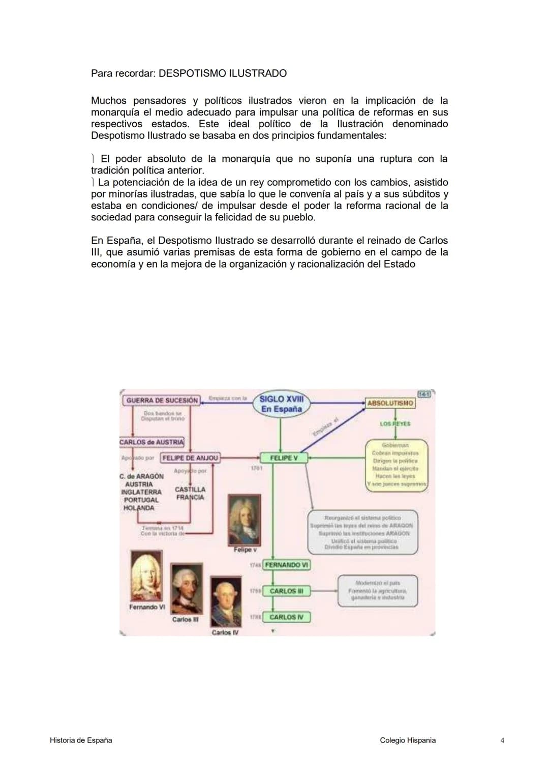 # 6. EL REFORMISMO BORBÓNICO EN EL SIGLO XVIII

Introducción

La llegada de los Borbones al trono español significó la consolidación del abs