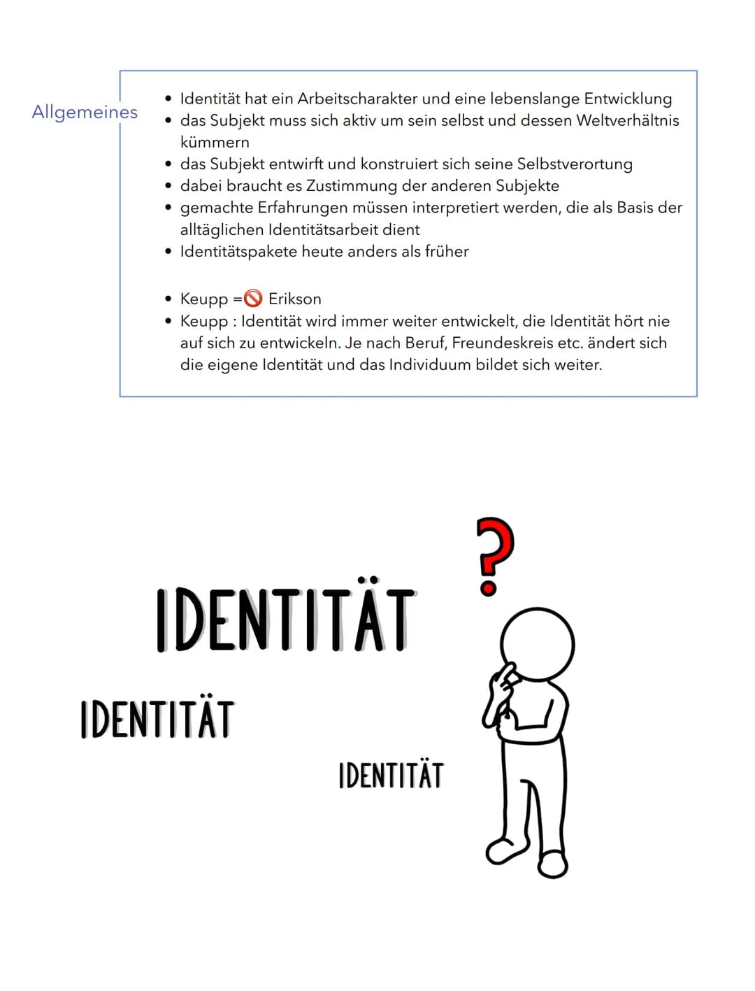 # IDENTITÄTSARBEIT
nach Keupp

Lebenslauf Keupp

*   Heiner Keupp (* 16. Juni 1943 in Kulmbach)
*   Keupp ist als Sohn des Dorfpfarrers Hein