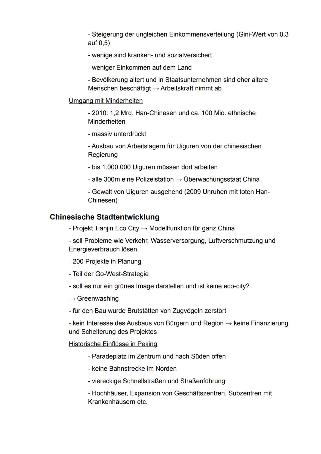 Erdkunde
gA

Semester 3
- Ostasien - Inhaltsverzeichnis

China..............................................................................