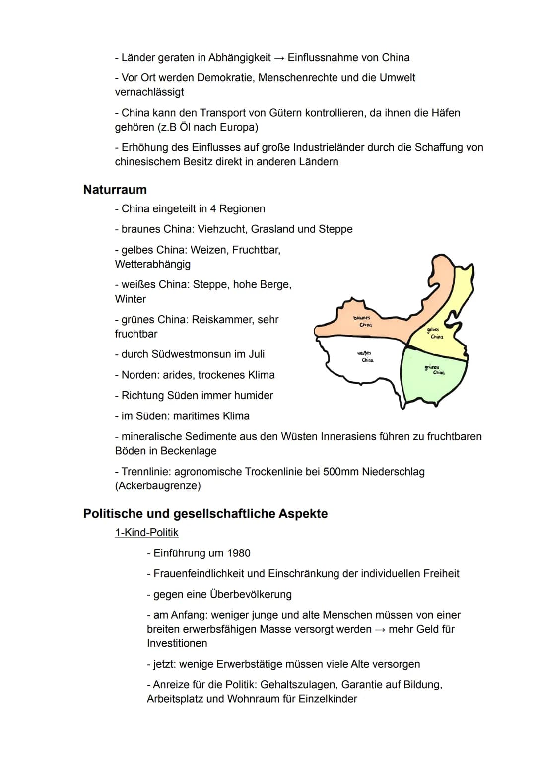 Erdkunde
gA

Semester 3
- Ostasien - Inhaltsverzeichnis

China..............................................................................