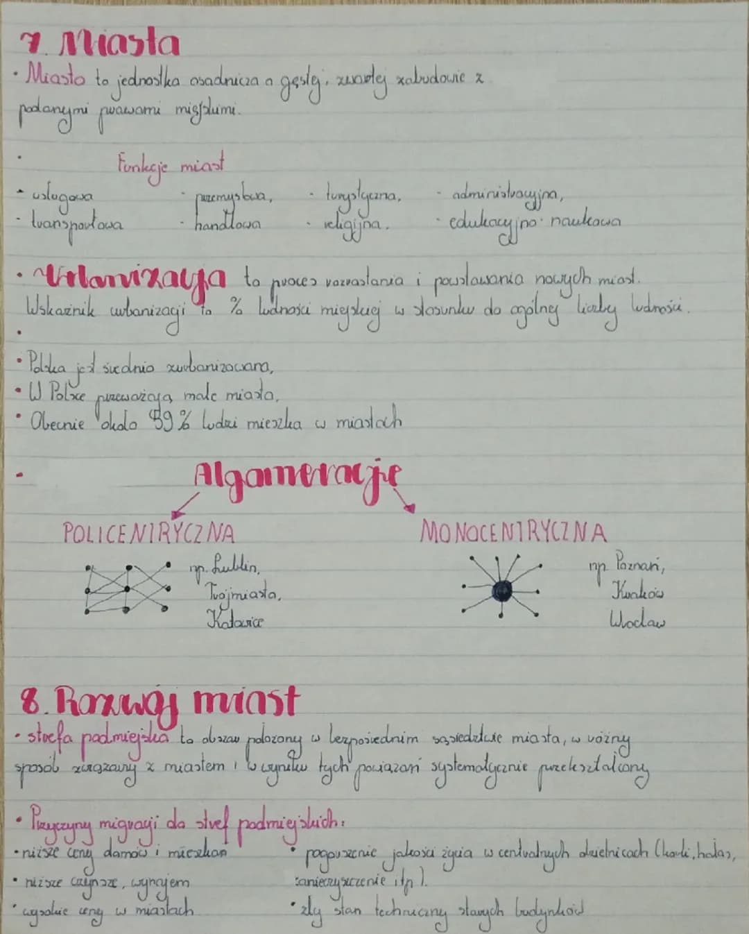 # Geografia
Ludność i urbanizacja w Polsce

1. tuata ludnoś

• Pod względem ludności Polska zajmuje 8 miejsce w Europie, i 34 na świecie.
ok