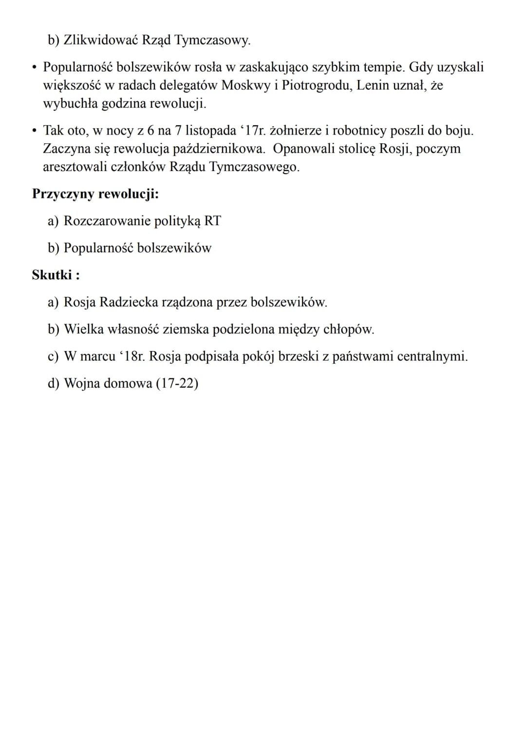 
<h2>Przyczyny Rewolucji</h2>
<p>W Rosji istniały liczne problemy, takie jak samowładcze rządy cara, zacofanie kraju, słabo rozwinięty przem