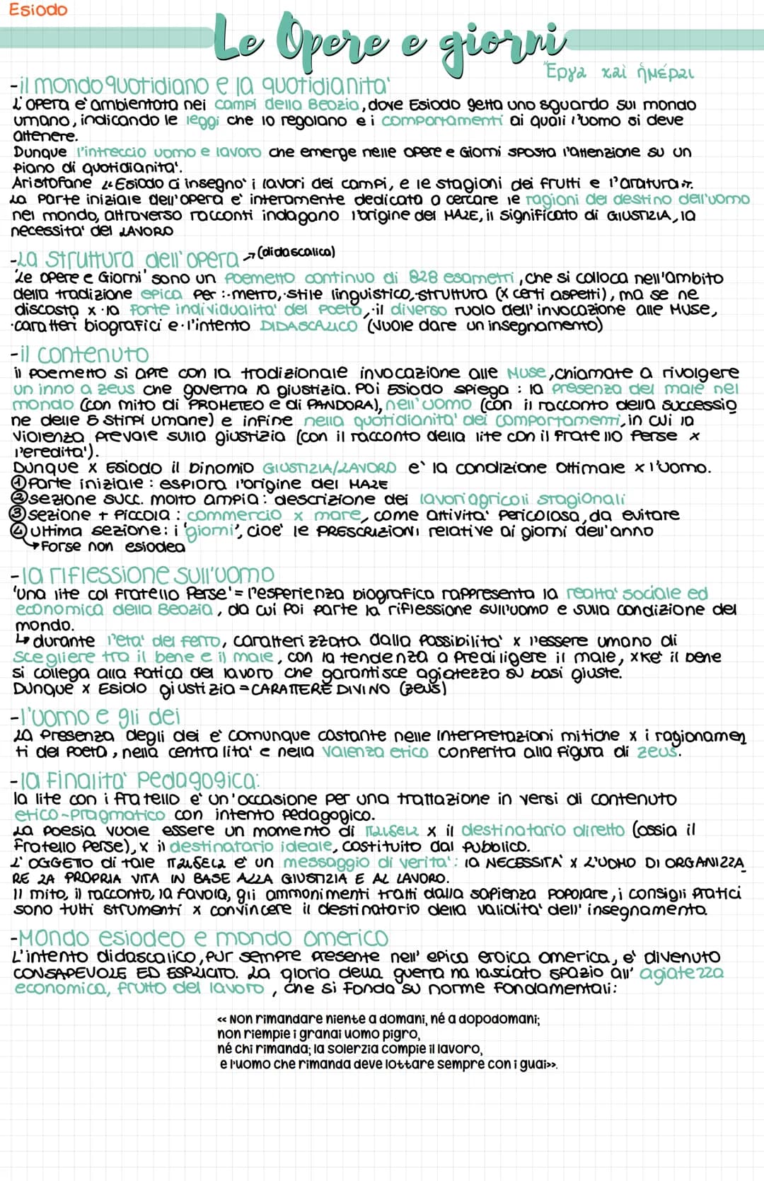 # Esiodo

VIII-VII sec.a.c.

Origini:
TUHO cio' che si sa sulla vita di Esiodo deriva dalle notizie autobiografiche che egli stesso inserisc