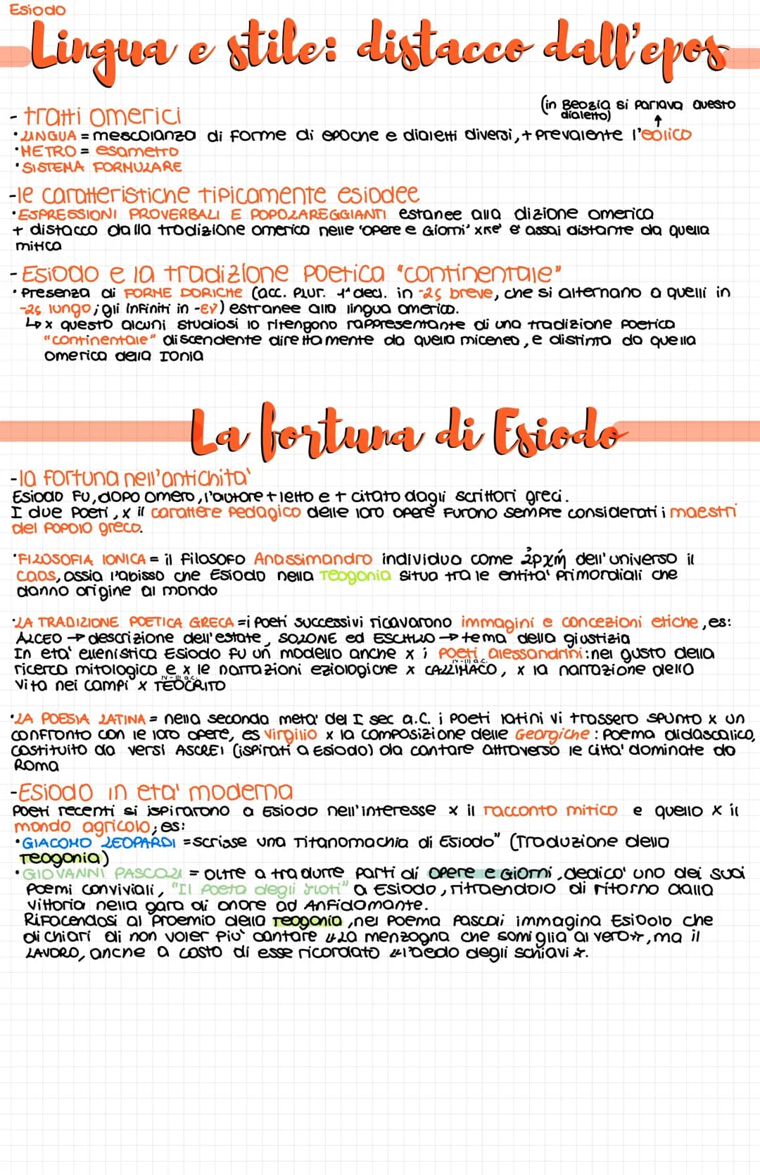 # Esiodo

VIII-VII sec.a.c.

Origini:
TUHO cio' che si sa sulla vita di Esiodo deriva dalle notizie autobiografiche che egli stesso inserisc