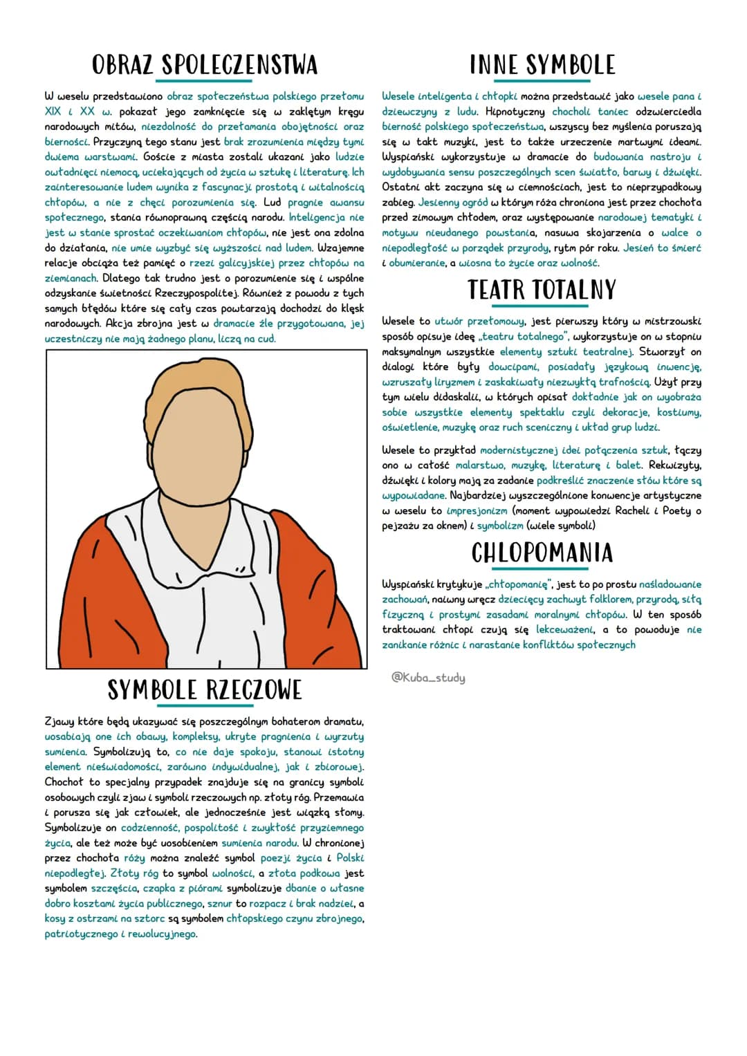 # MŁODA
# POLSKA
wesele

Wesele to dramat synkretyczny, w akcie I autor nie wykracza poza komedie obyczajową, a w aktach II & III wykorzystu