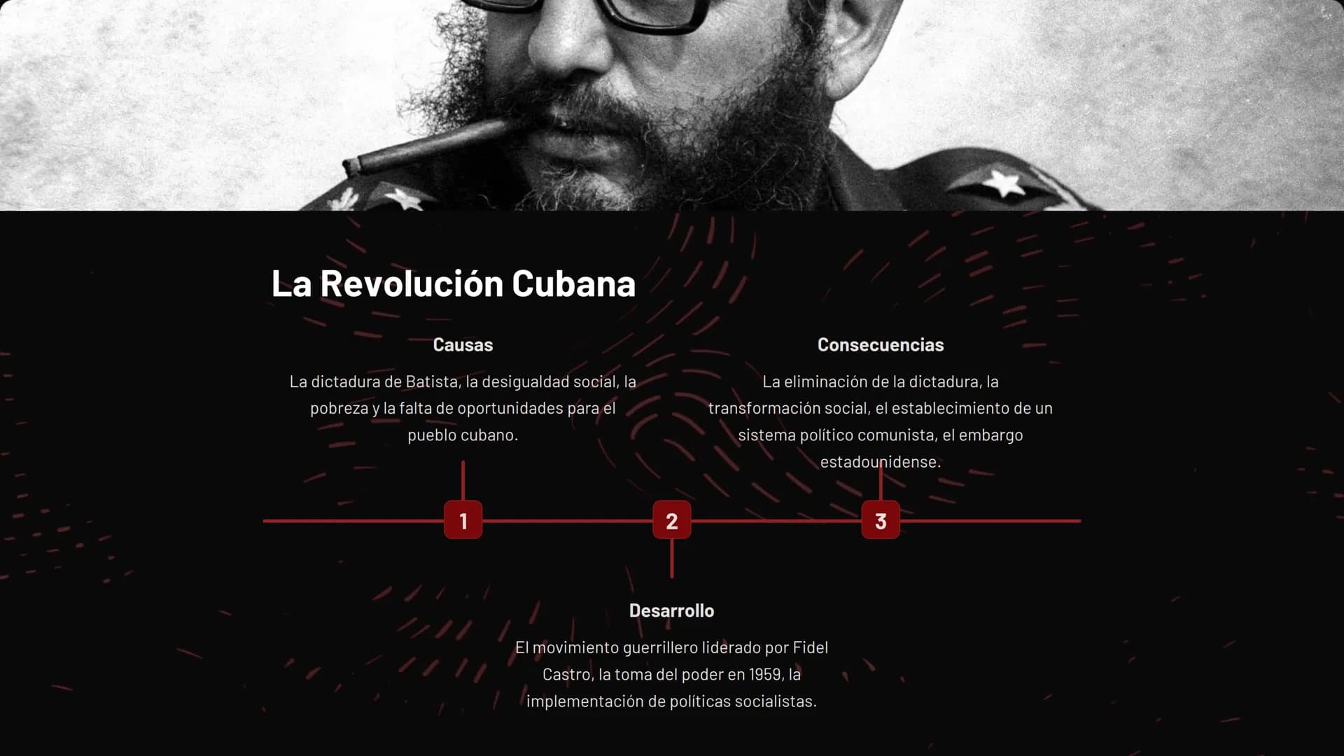 Revoluciones en
Latinoamérica

América Latina ha sido escenario de diversos procesos
revolucionarios que han dejado una huella profunda en s