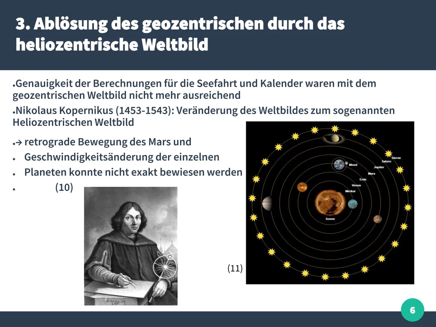 (1)
(2)
Sphäre der Sterne
Venus
Sonne
Merkur
Erde
Jupiter
Mod
Satur
Mars
Jupiter
Sphäre der Sterne
Mars
Sonne
Merl
Saturn
Vom geozentrischen