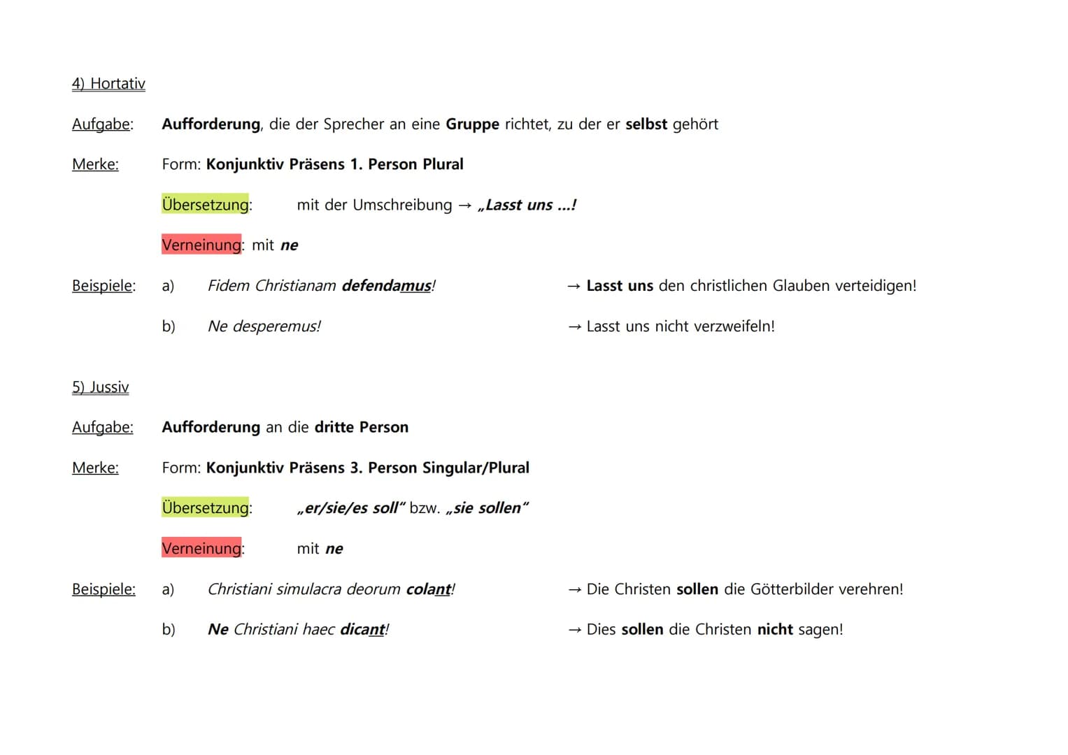 KONJUNKTIVE IM HAUPTSATZ

1) Der Optativ (erfüllbare und unerfüllbare Wunschsätze)

Aufgabe:
Der Optativ drückt ein Begehren bzw. ein Wunsch