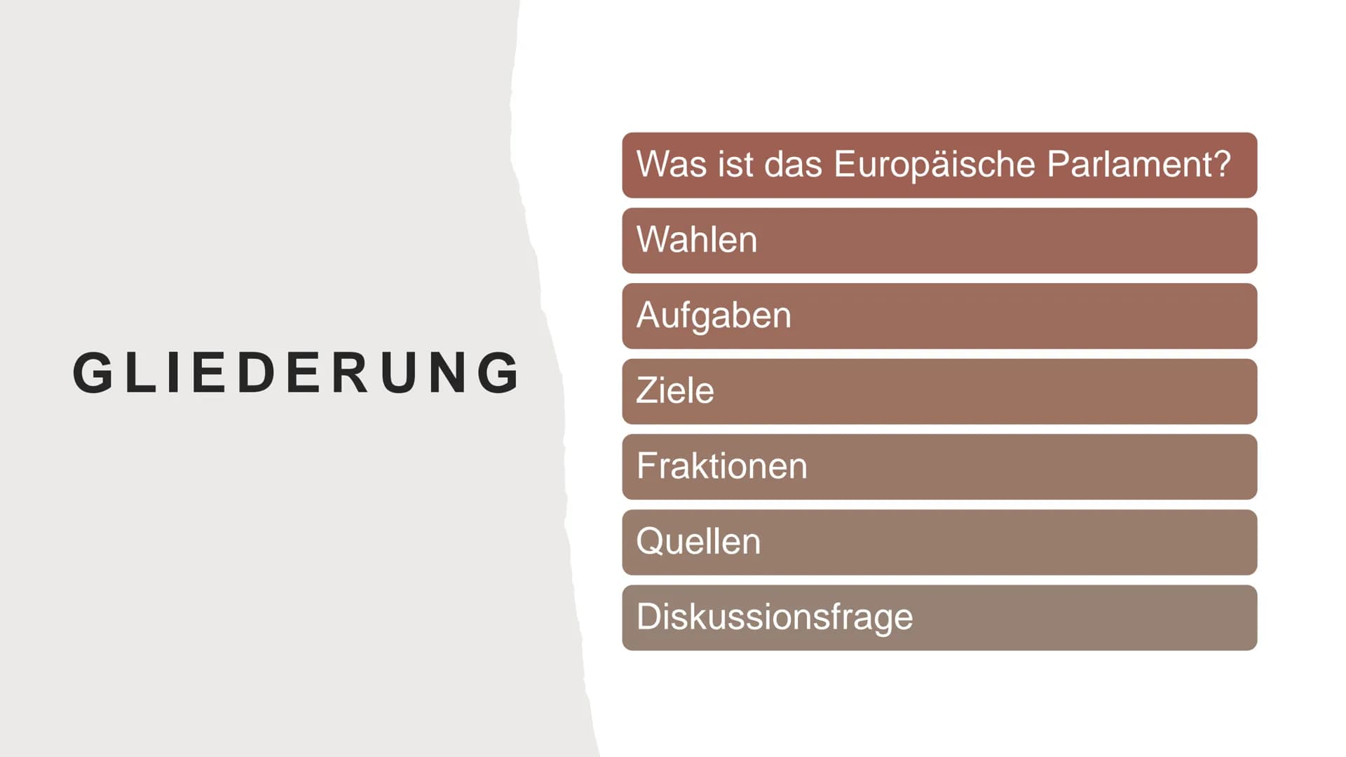 # DAS EUROPÄISCHE PARLAMENT

Von Leny, Rieke & Jette-Marie # GLIEDERUNG

Was ist das Europäische Parlament?
Wahlen
Aufgaben
Ziele
Fraktionen