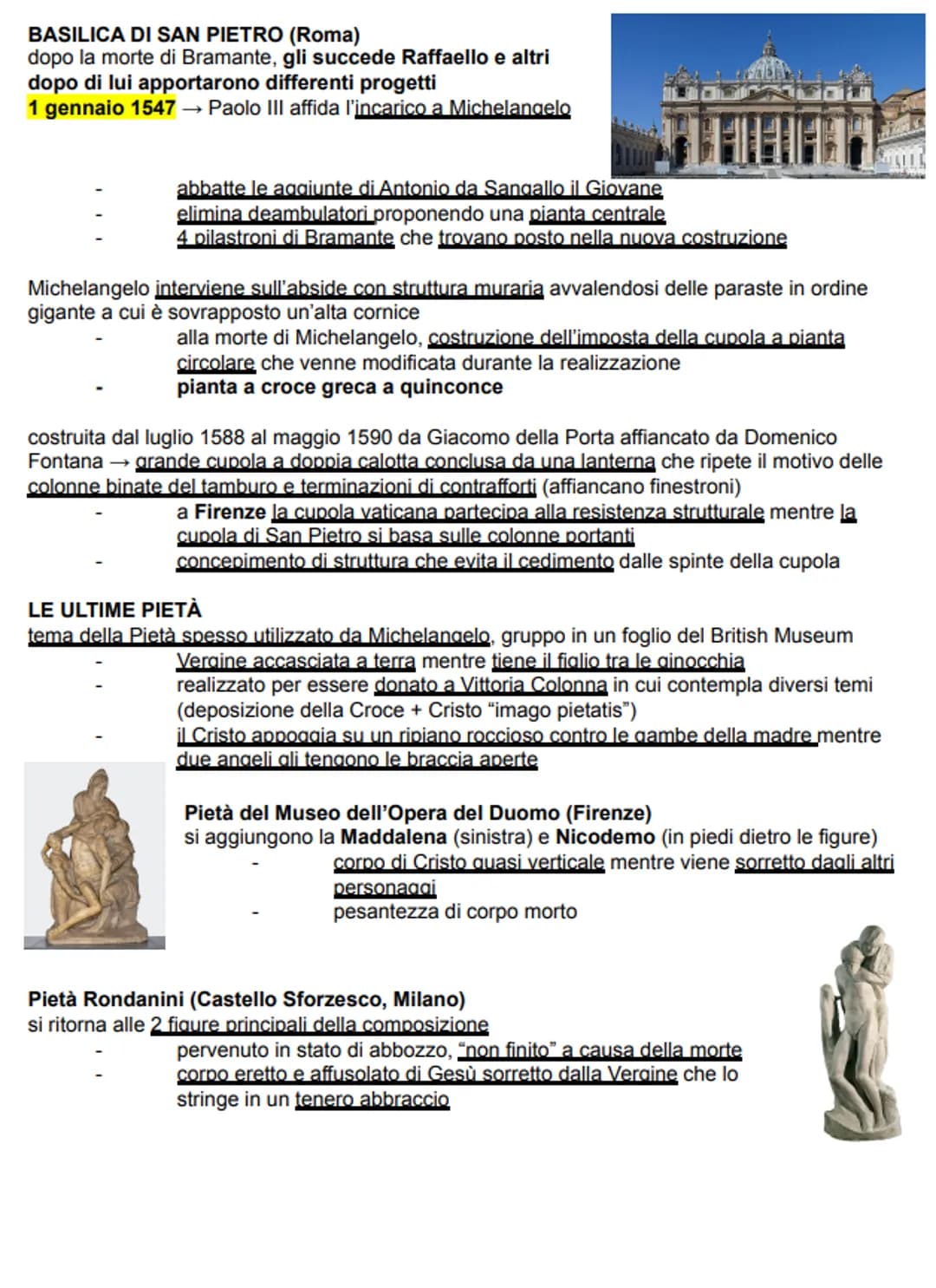 # MICHELANGELO BUONARROTI
considerato da Vasari come il più significativo autore moderno
dopo di lui, l'arte non può che avere un declino

n