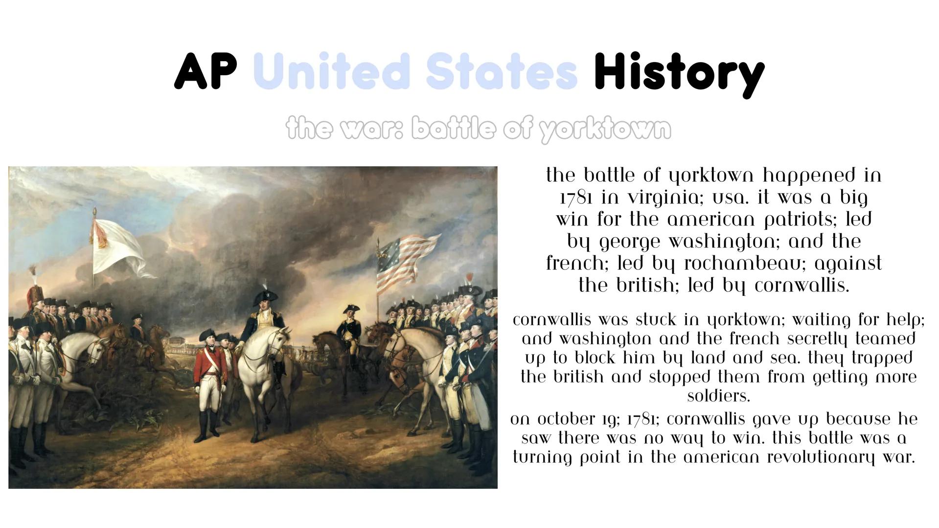 # AP United States History
unit 3.5: the american revolution # AP United States History

loyalists vs. patriots

loyalists were those
who di