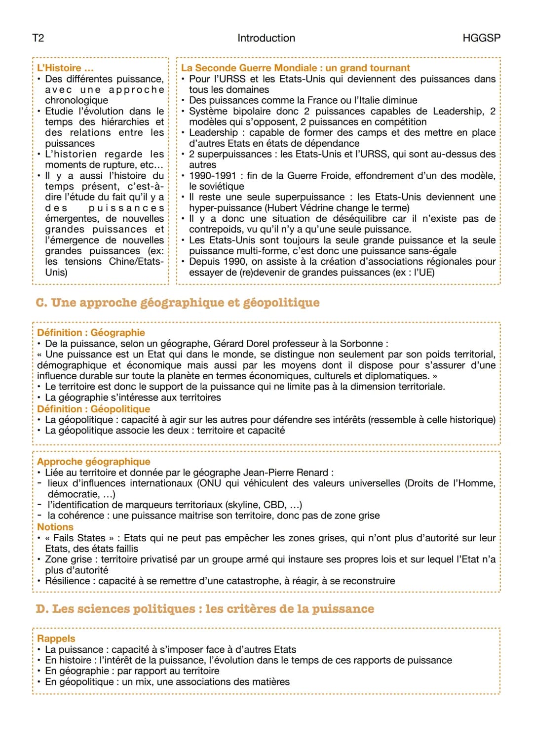 T2
Introduction
HGGSP
Thème 2: Etudier les dynamiques des puissances internationales

Introduction:
# Caractéristiques, fondements, manifest