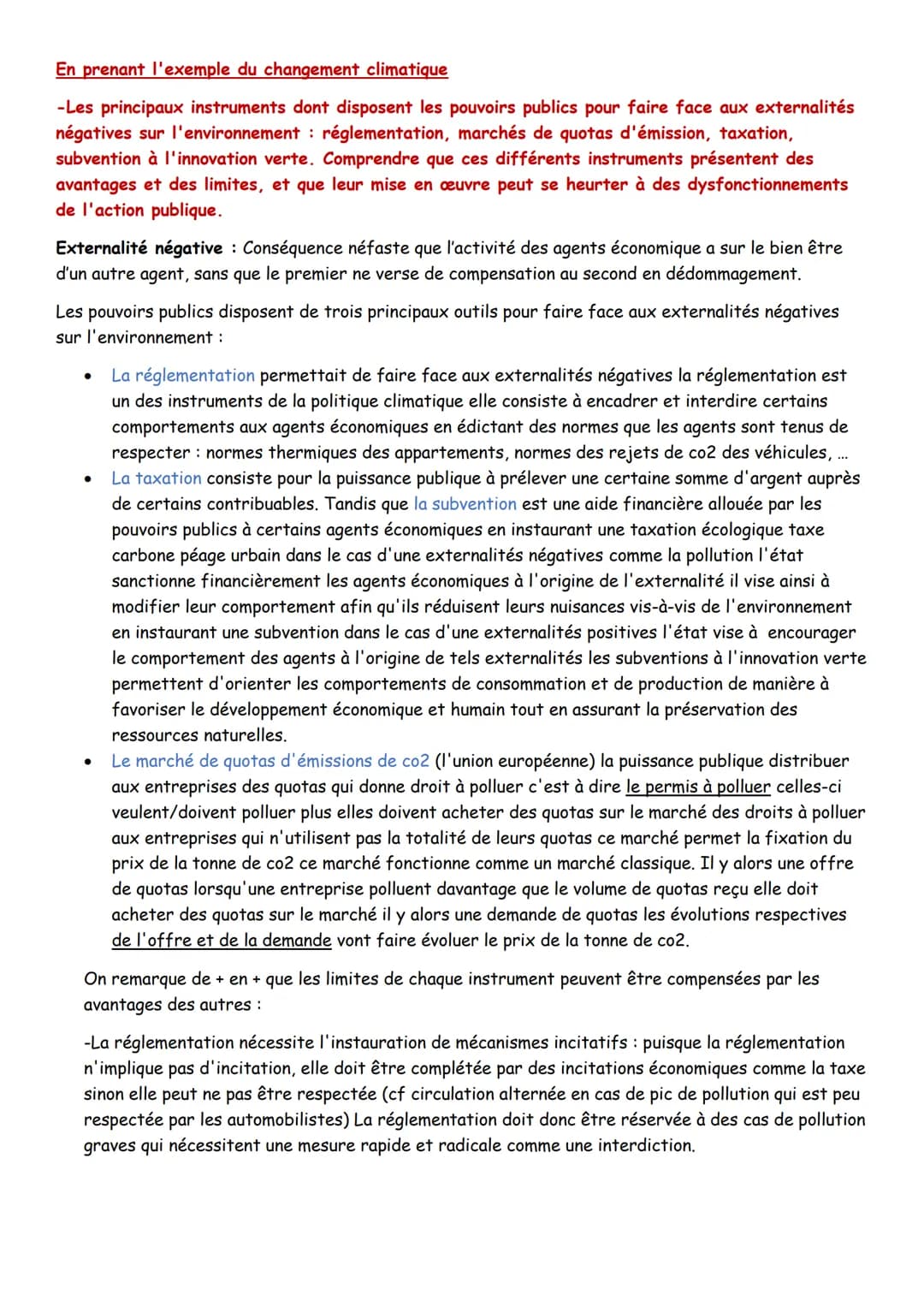 SES

Chapitre 2: Quelle action publique pour l'environnement

Action publique: ensemble des actions des pouvoirs publics (loi, règlementatio