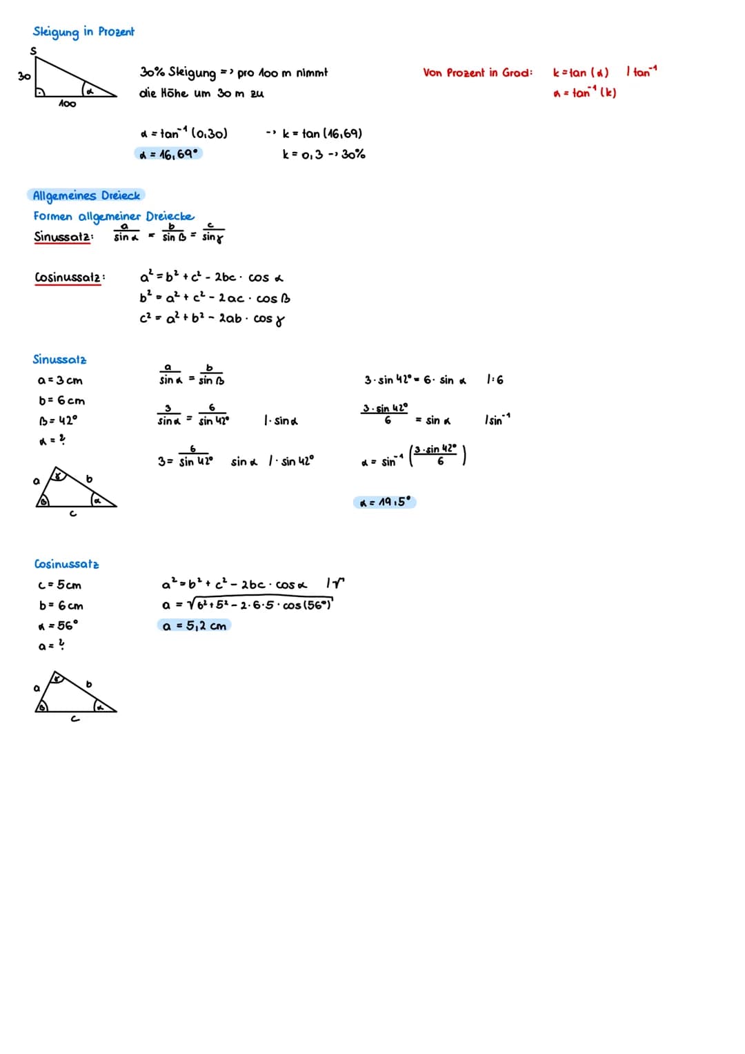 # TRIGONOMETRIE

Rechtwinkeliges Dreieck Einführung

Pythagoras

a = 3 cm

b=4 cm

$c^2$= a²+b²

$c=\sqrt{a^2+b^2}$

$c=\sqrt{3^2+4^2}$

c=5